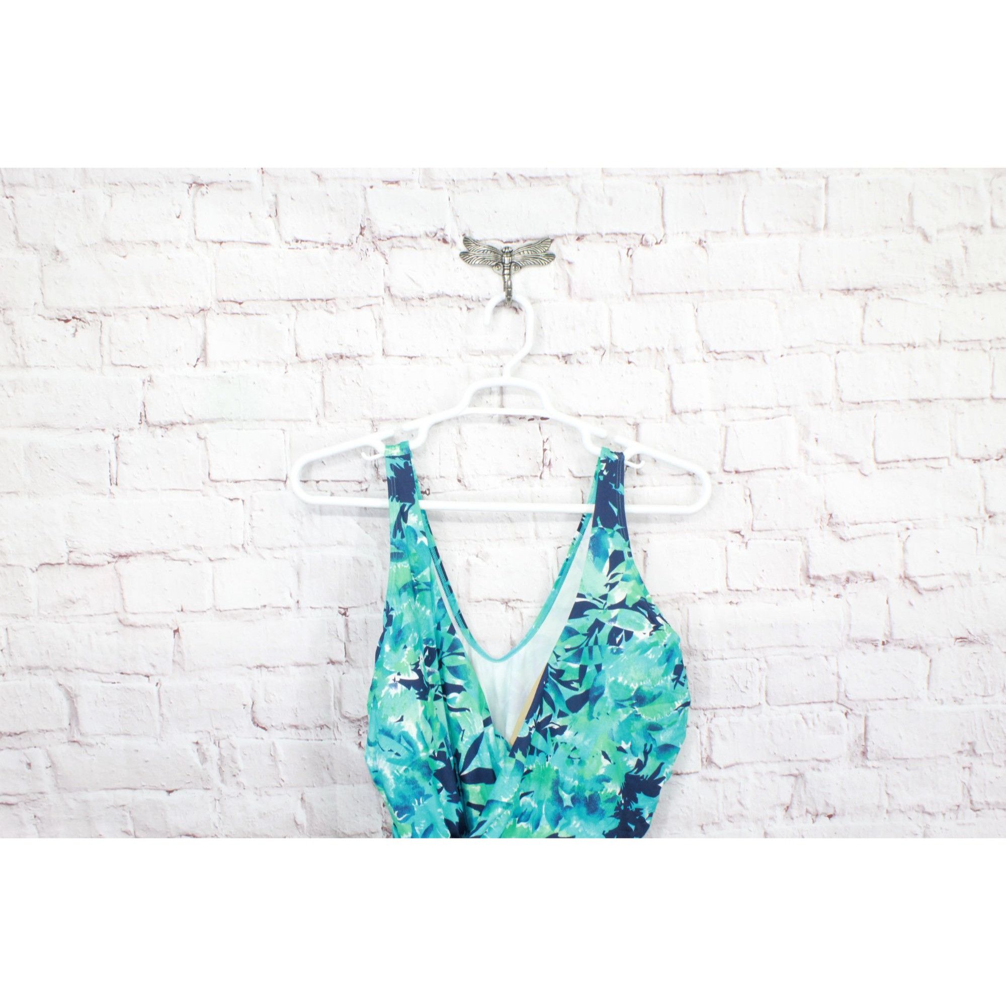 L.L. Bean × Swims LL Bean Shaping Swimwear Tanksuit Watercolor Floral Print Size 3XL / US 20-22 - 2 Thumbnail