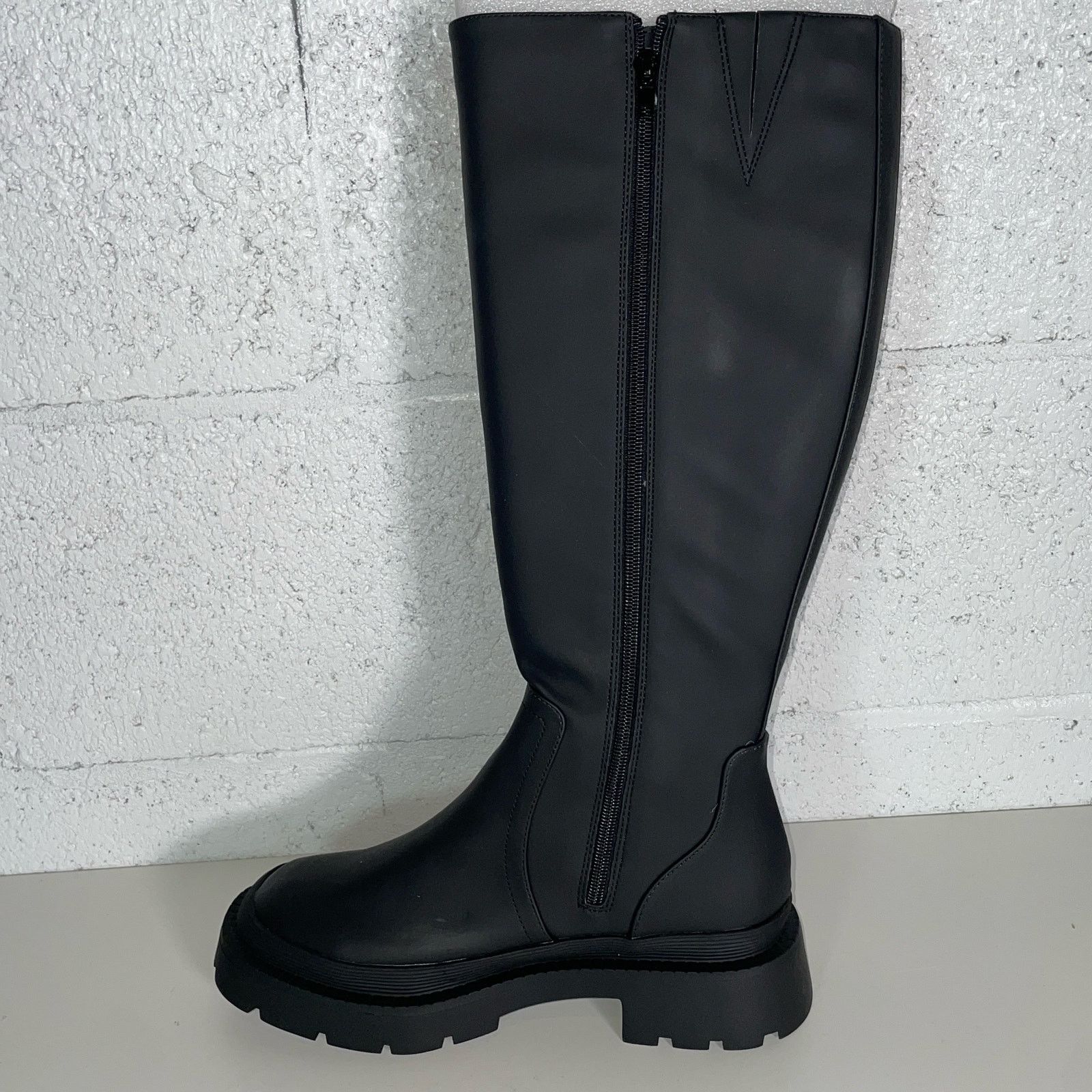 Bar III Bar III Twyla Womens Rubber Tall Knee-High Boots black 6.5 Size US 6.5 / IT 36.5 - 9 Thumbnail