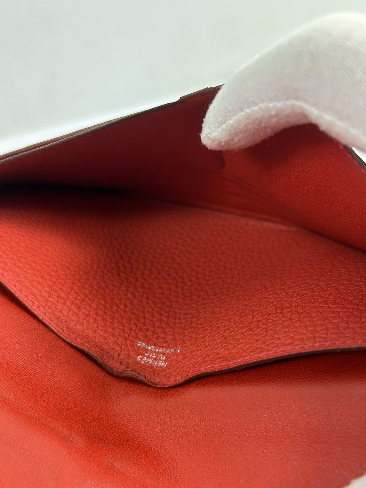 Hermes Hermès Dogon Red Leather Long Wallet Size ONE SIZE - 7 Thumbnail