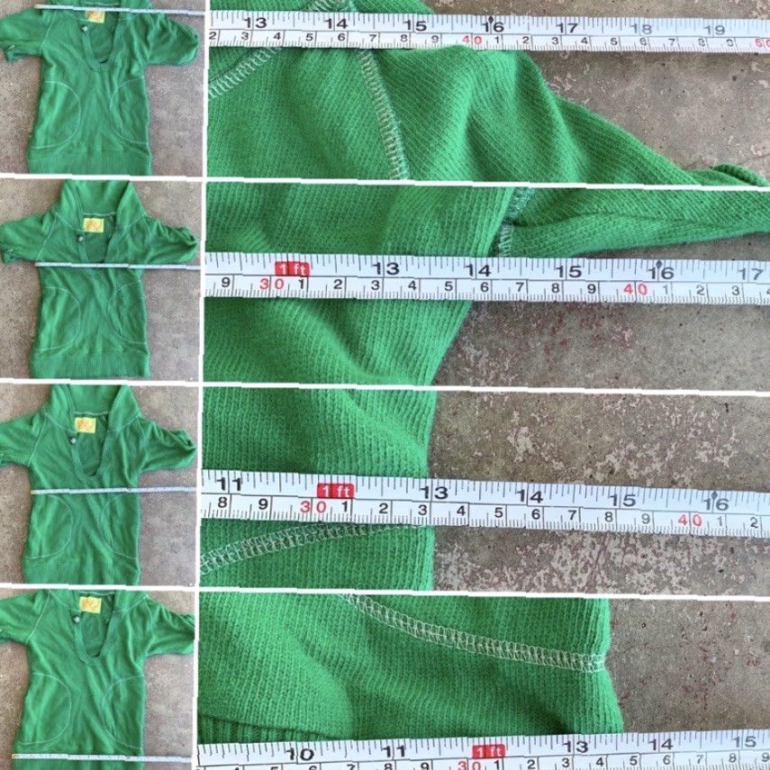 Free People Free People Top Women Short Sleeve Green S Cotton Pockets Size S / US 4 / IT 40 - 8 Thumbnail
