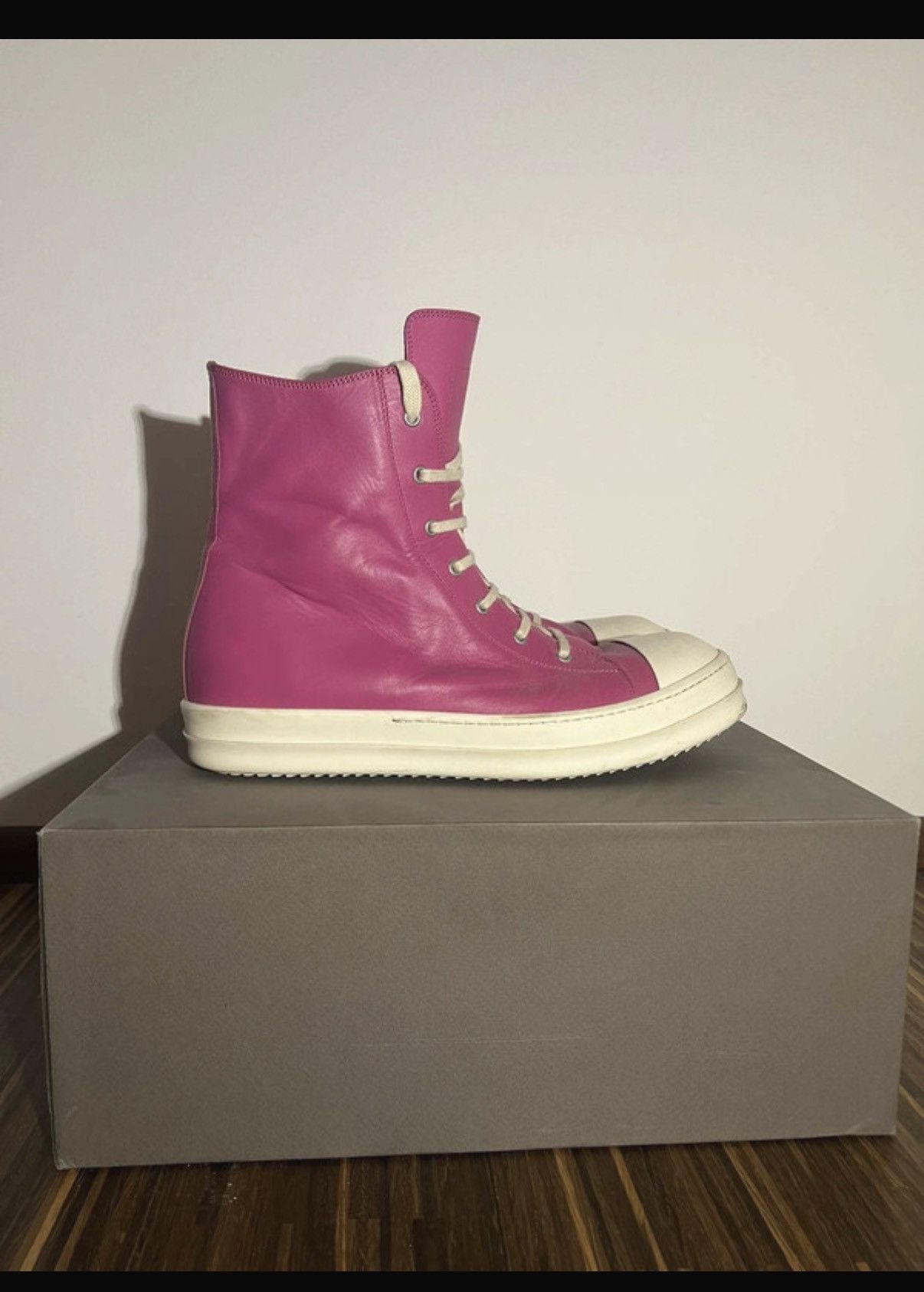 Rick Owens Rick owens mainline pink ramones Size US 12 / EU 45 - 4 Thumbnail