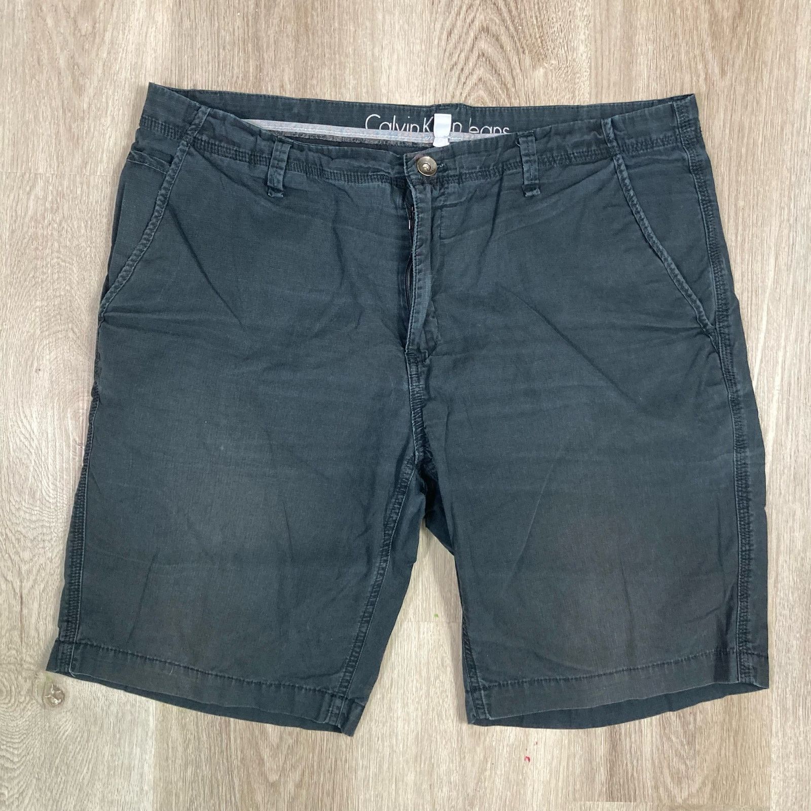 Calvin Klein Calvin Klein Men's Cargo Shorts 36 Gray Blue Casual Fashion Size US 36 / EU 52 - 4 Thumbnail