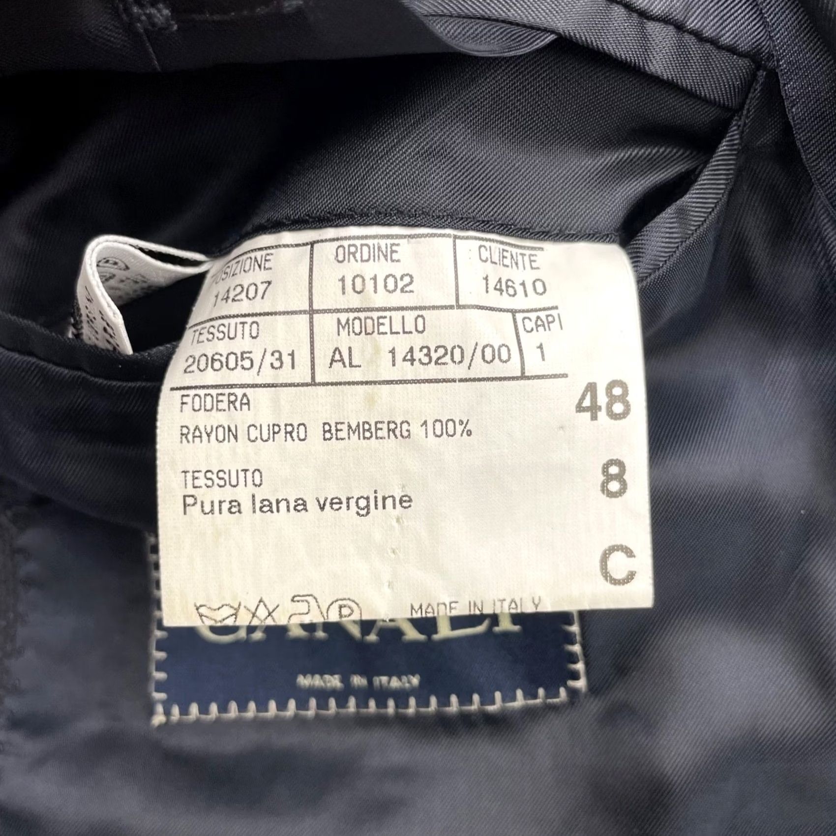 Canali Canali Men's Blazer Blue 3-Button Knit Wool 100% Italy 38R US 48 EU Size 38R - 6 Thumbnail