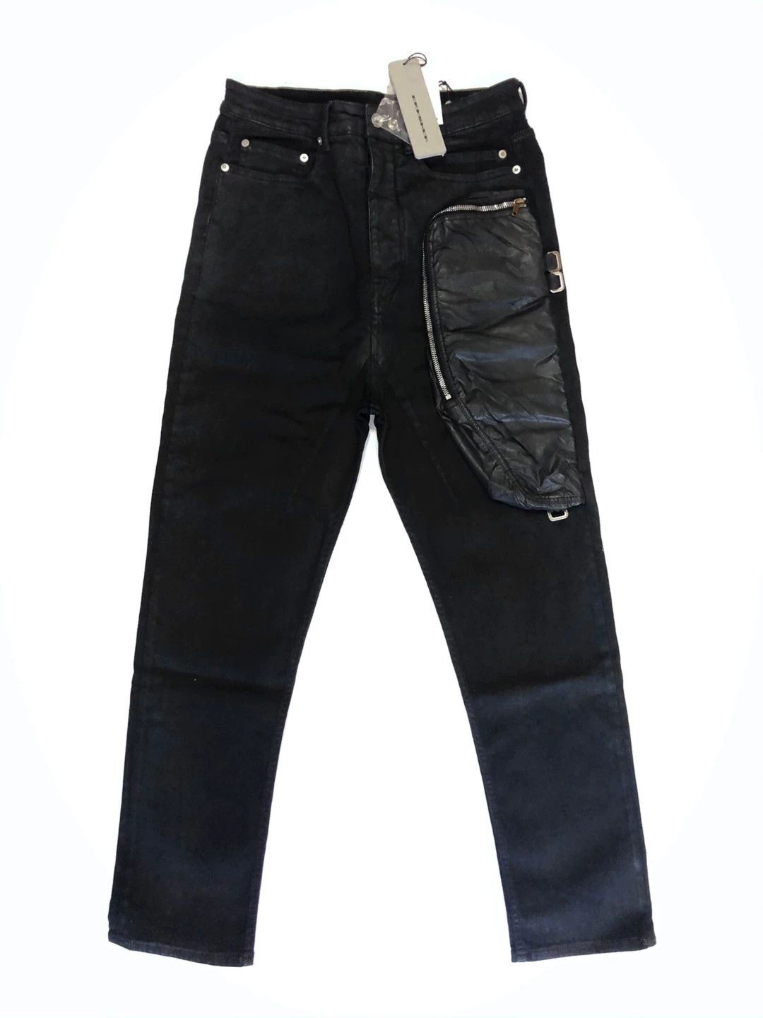 Rick Owens Rick Owens RO 20SS Waxed Pocket Pants Size US 33 - 1 Thumbnail