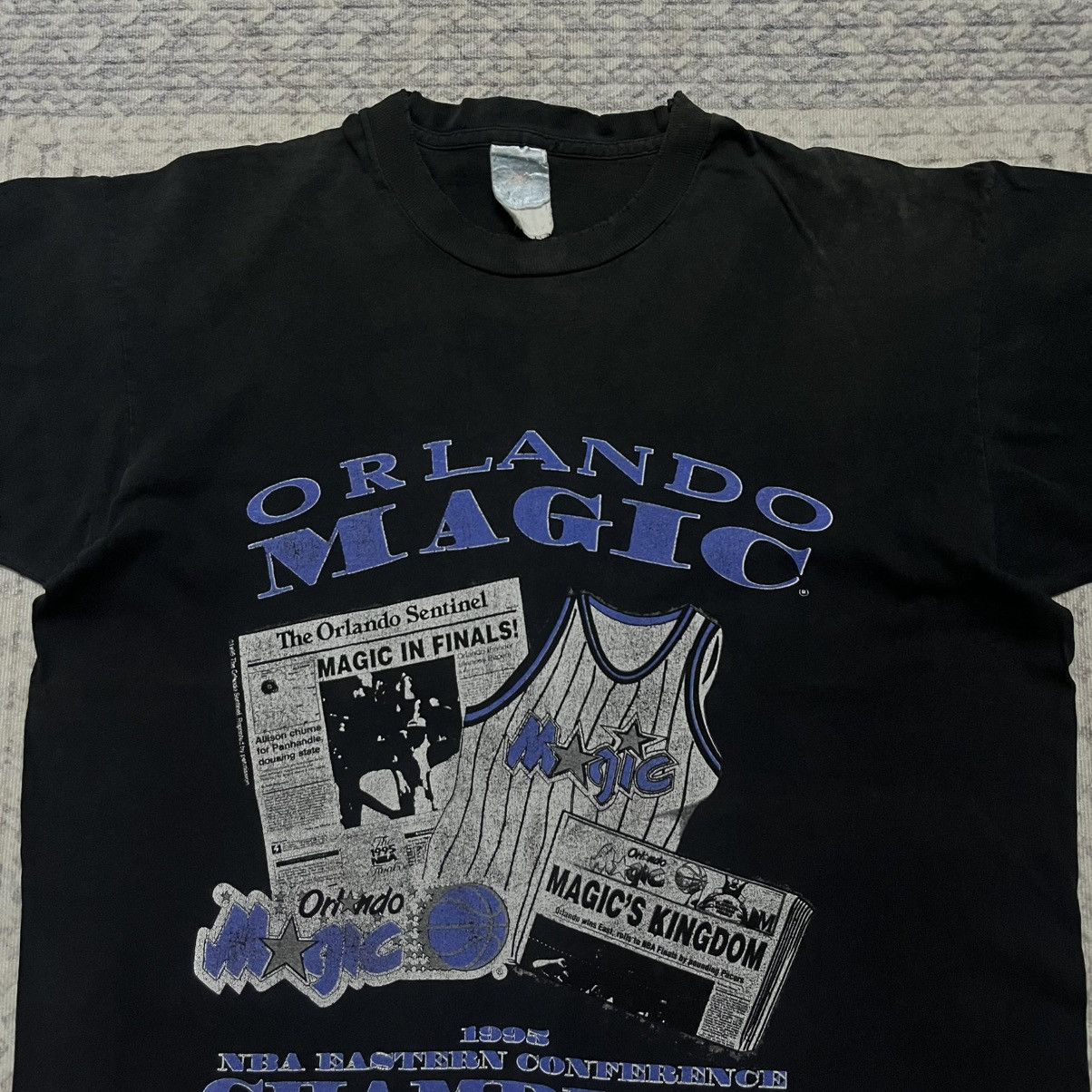 NBA Faded Trashed Vintage NBA Orlando Magic tees Size US L / EU 52-54 / 3 - 3 Thumbnail