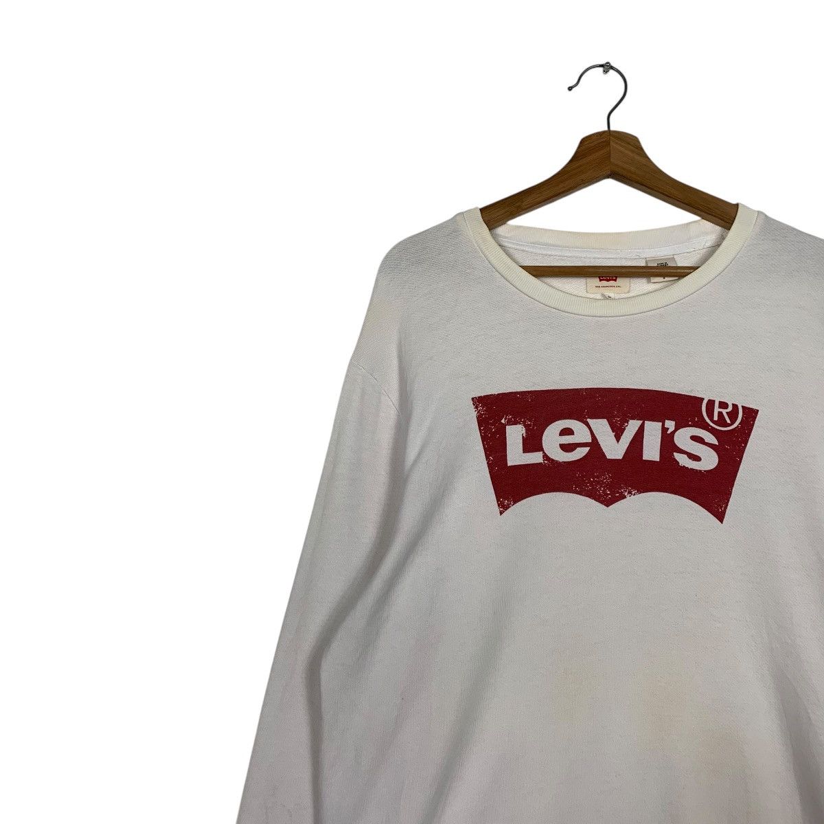 Levi's Levis White Big Logo Sweatshirt Size US M / EU 48-50 / 2 - 6 Thumbnail