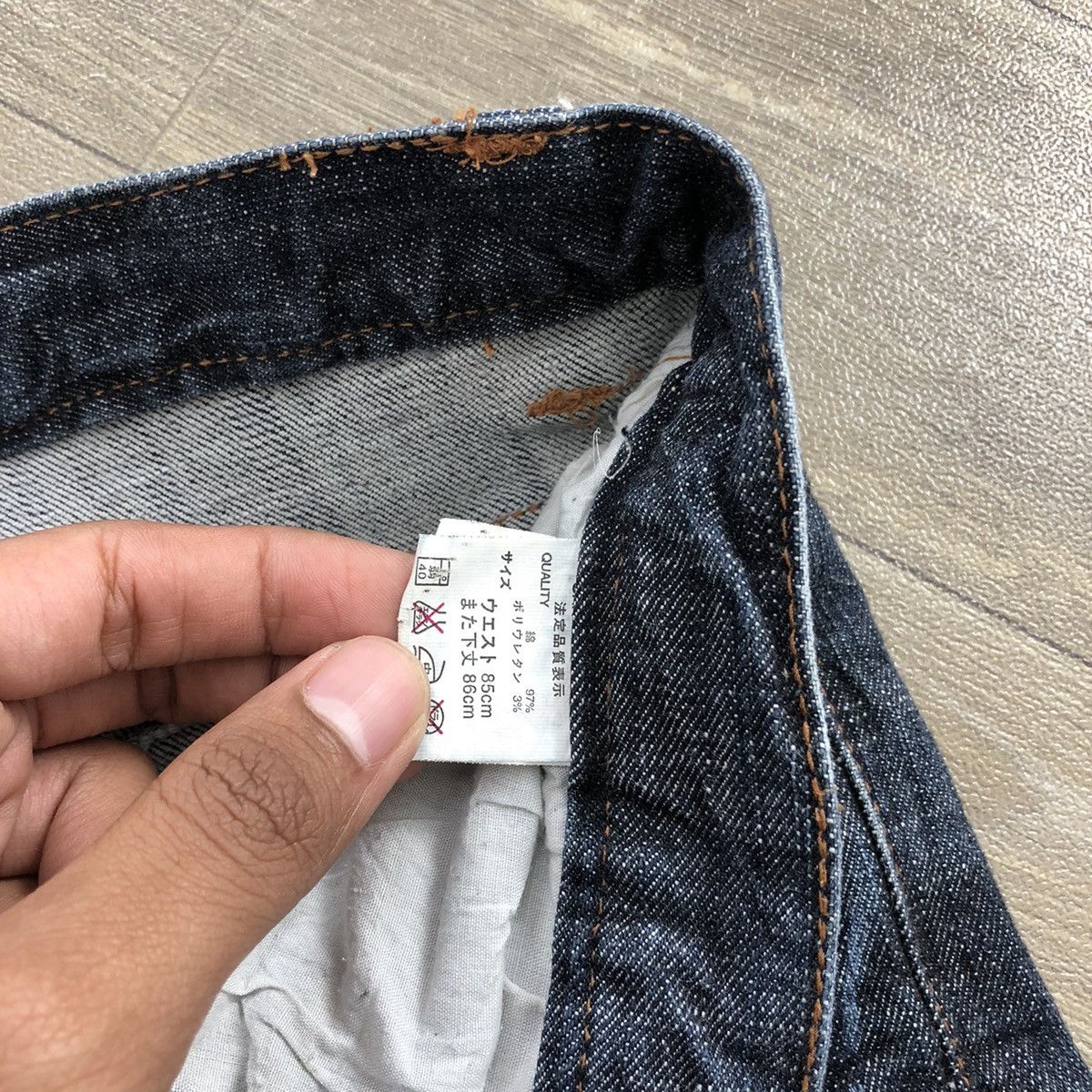 Japanese Brand 2000s Antfui Distressed Painted Lgb Goa Bootcut Flared Jeans Size US 28 / EU 44 - 12 Thumbnail