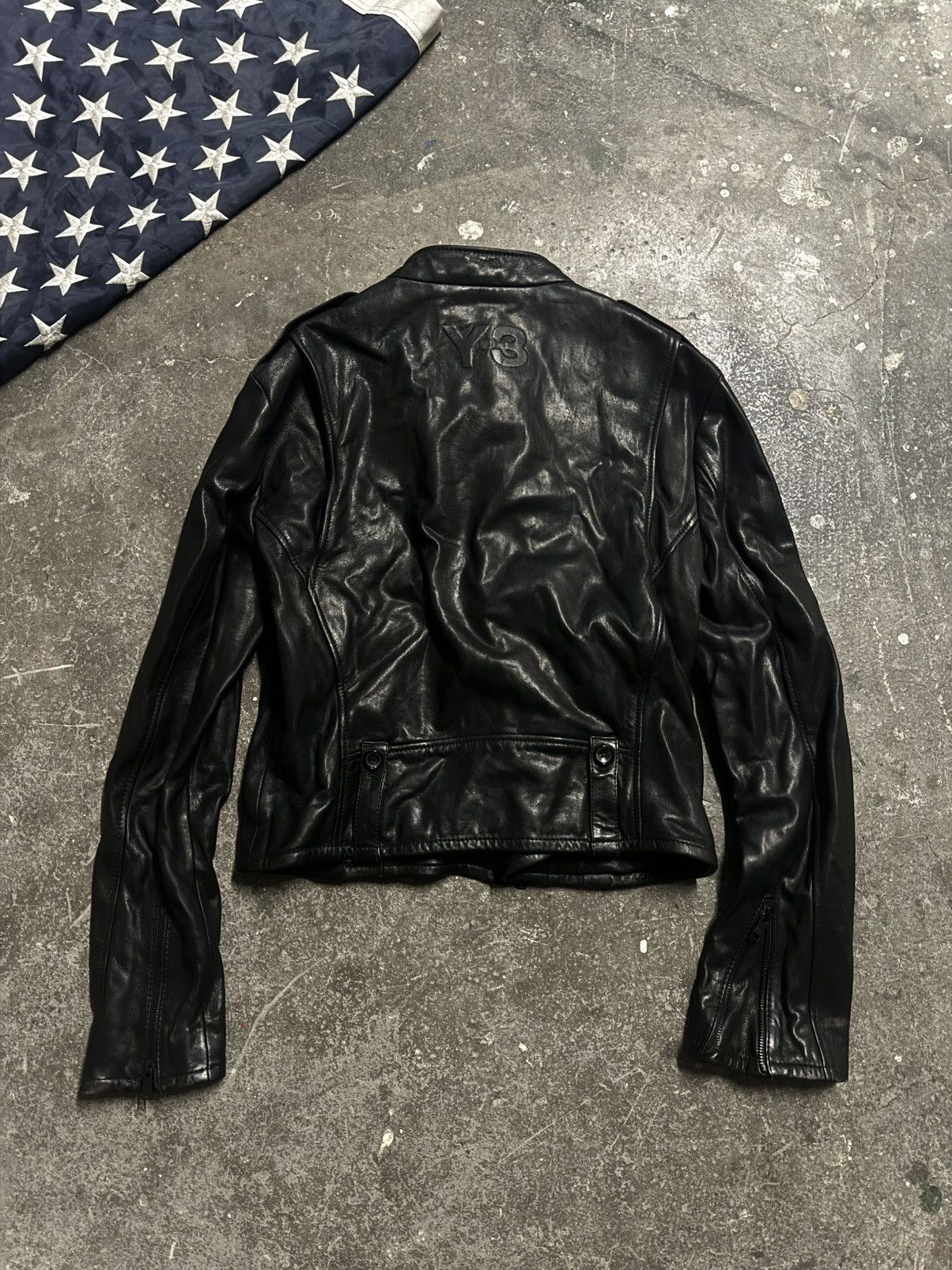 Y-3 × Yohji Yamamoto Yohji Yamamoto (Y3) leather jacket