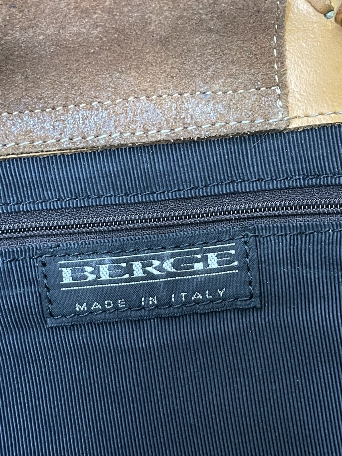 Japanese Brand Denim Leather Berge Italy Shoulder Bag 3🟩 Size ONE SIZE - 17 Thumbnail