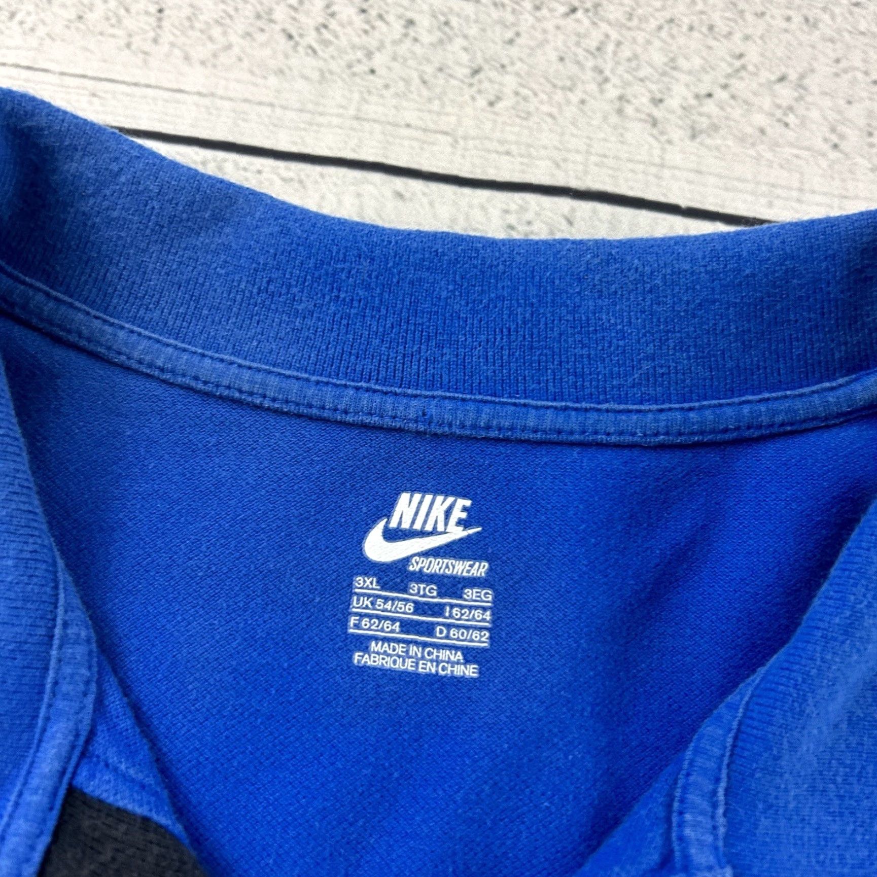 Nike VINTAGE Nike Air Max 1 Short Sleeve Polo Shirt Men's 3XL Blue Nike Shirt Polo Short Sleeve Men 3XL Blue Size US XXL / EU 58 / 5 - 2 Thumbnail