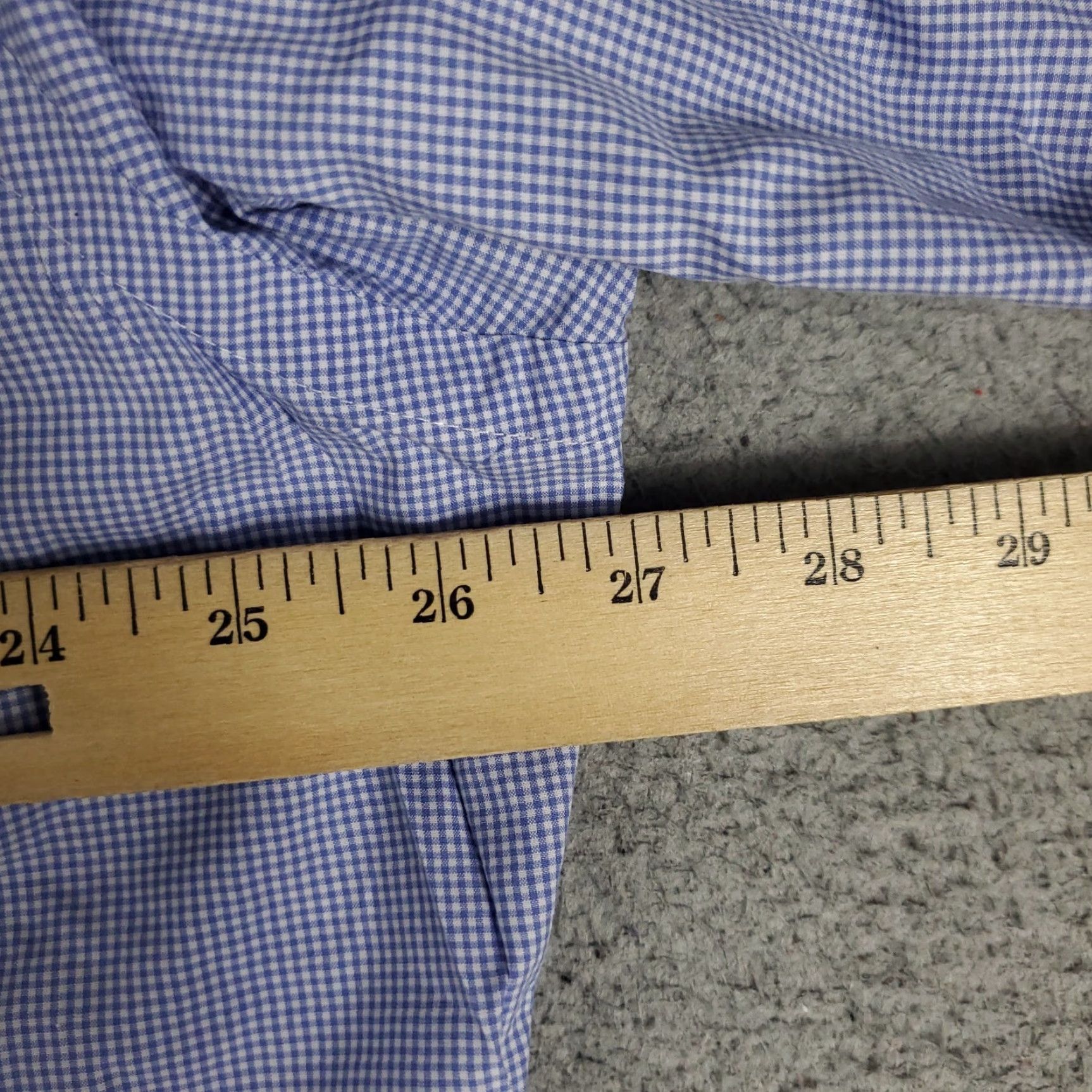 Ralph Lauren Ralph Lauren Dress Shirt Mens Size 18 Blue Pony Custom Fit Button-Down Long Sleeve Non-Iron Pockets 100% Cotton Men’s Shirt 1990s? (not specified) Size 48R - 6 Thumbnail