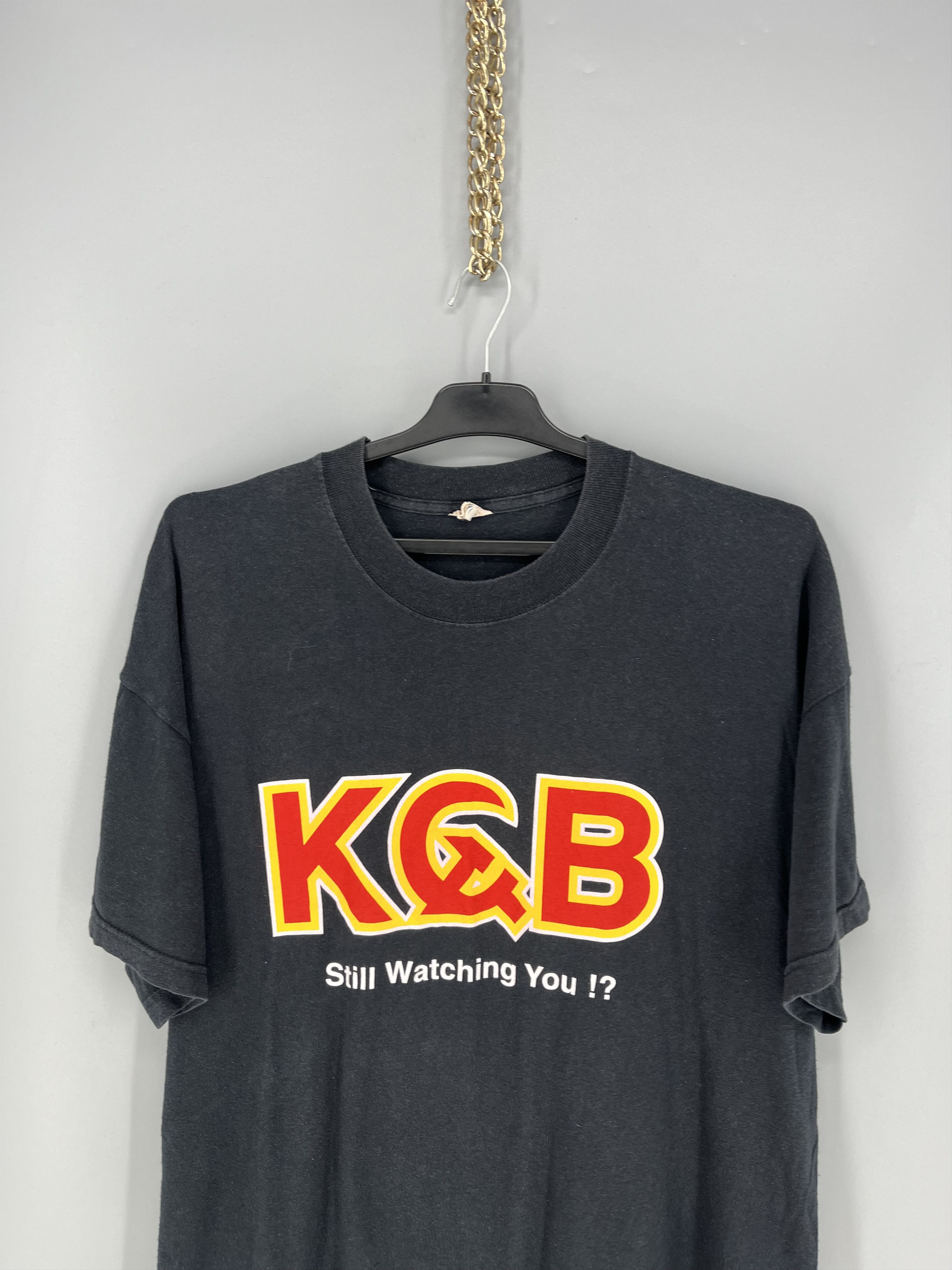 Band Tees Vintage 90's KGB Soviet Union T-Shirt Large Single Stitch Size US XL / EU 56 / 4 - 6 Thumbnail