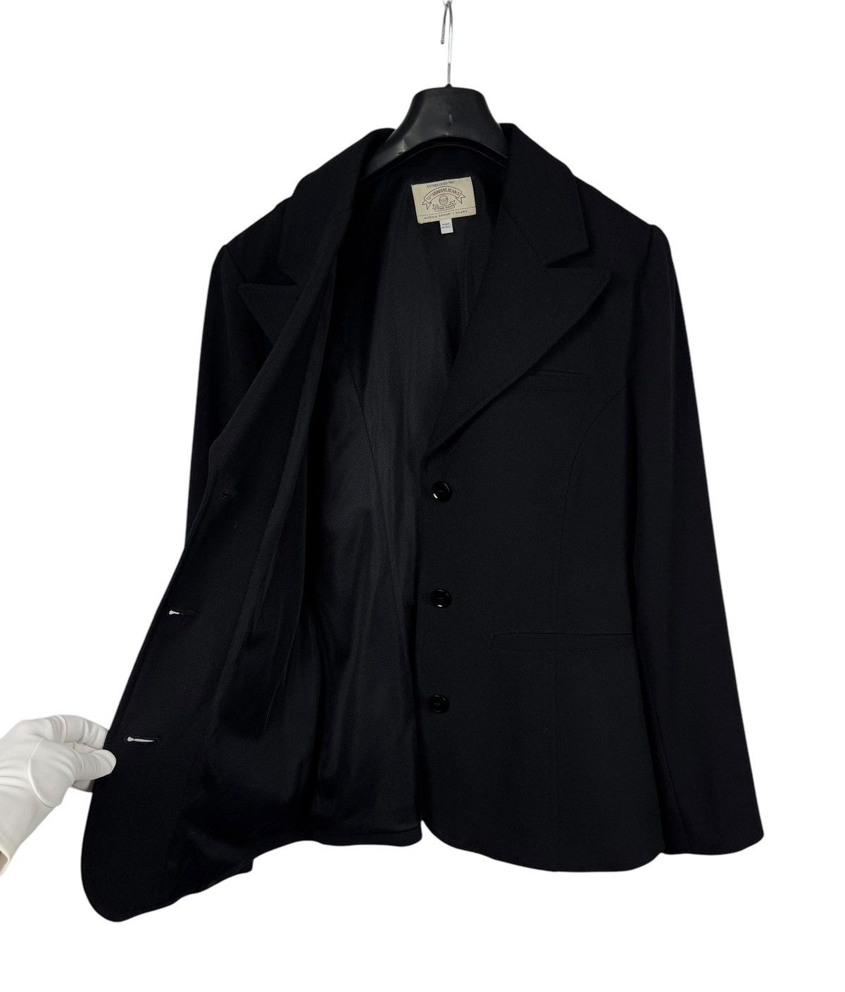 Armani × Vintage Armani Vintage 1980s Blazer Wool-Polyamide size US10 IT44 Size L / US 10 / IT 46 - 9 Thumbnail