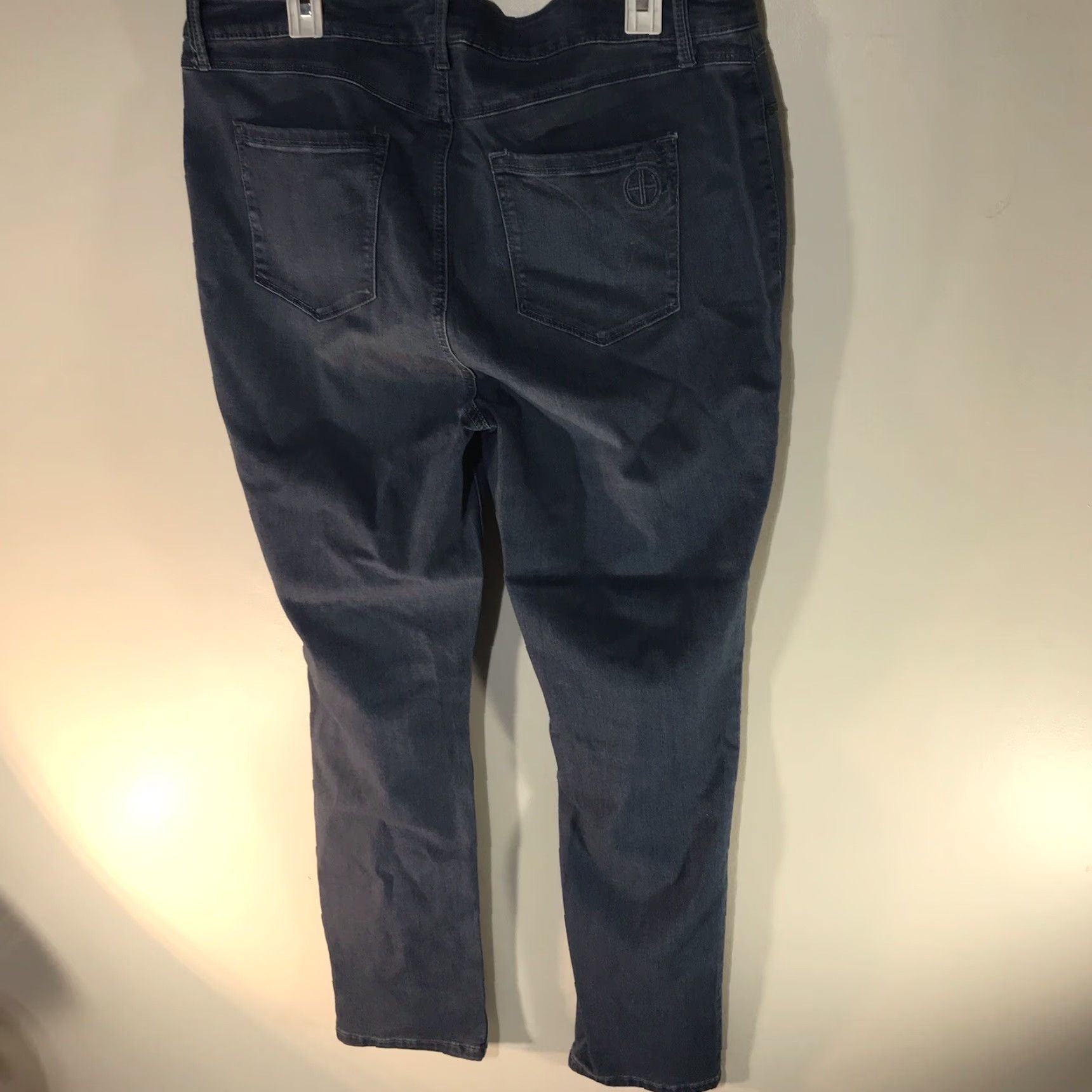 Vintage VINTAGE Hot in Hollywood Women’s Jeans Ankle Slim Leg Plus Size 1X Blue Stretch Comfort Size 40" / US 18 - 5 Thumbnail