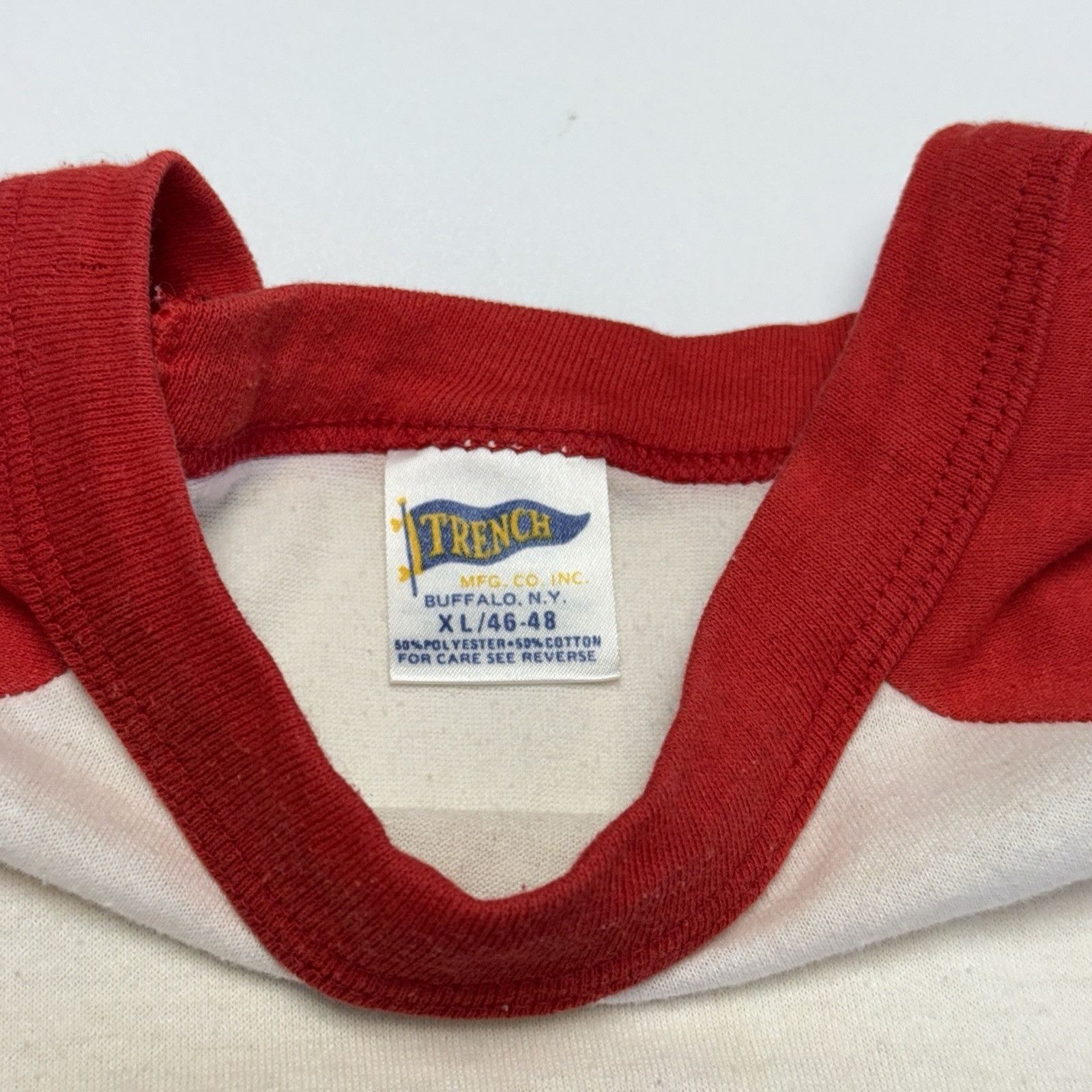 Trench USA Vintage 80s Super Bowl XXII T Shirt Mens XL Trench 3/4 Sleev Size US XL / EU 56 / 4 - 12 Thumbnail