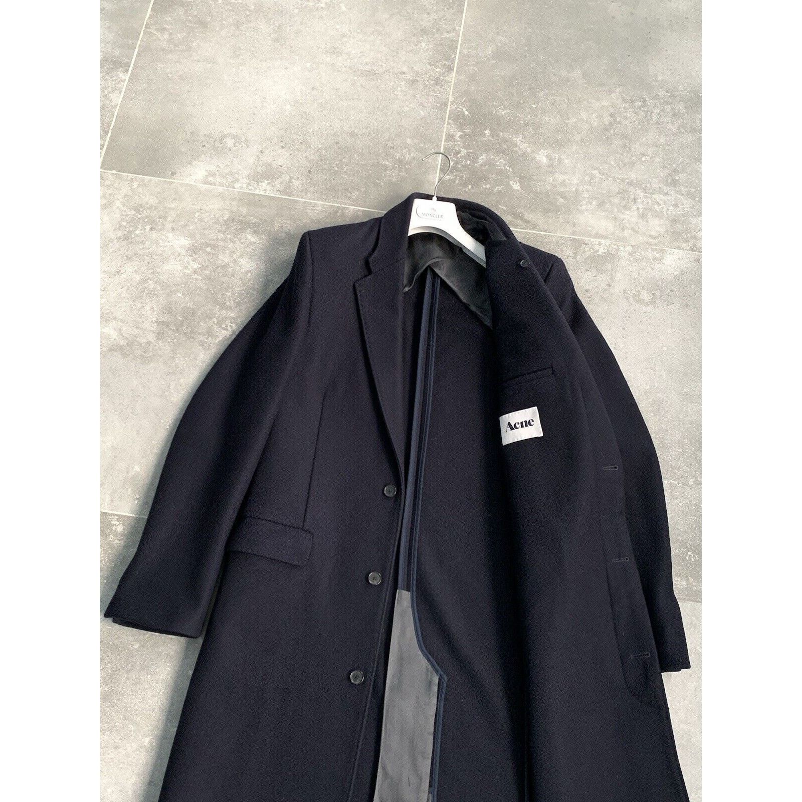 Acne Studios Men's ACNE STUDIOS Wool Trench Coat Mac Jacket EU 50 UK 40 Size US M / EU 48-50 / 2 - 4 Thumbnail
