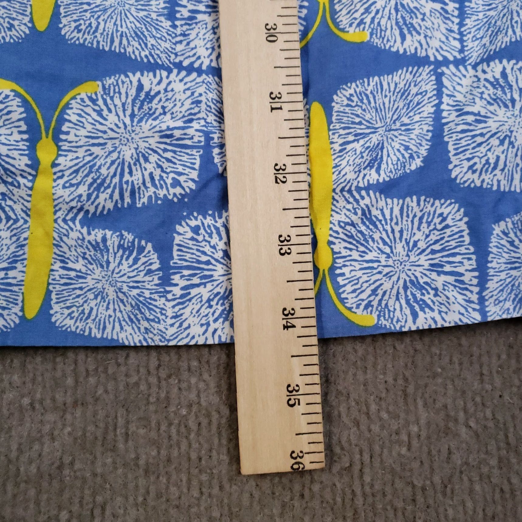 Lilly Pulitzer Lilly Pulitzer Sheath Dress Size 4 Blue One Shoulder Ruffle Geometric Casual Womens Size 27" / US 4 / IT 40 - 5 Thumbnail
