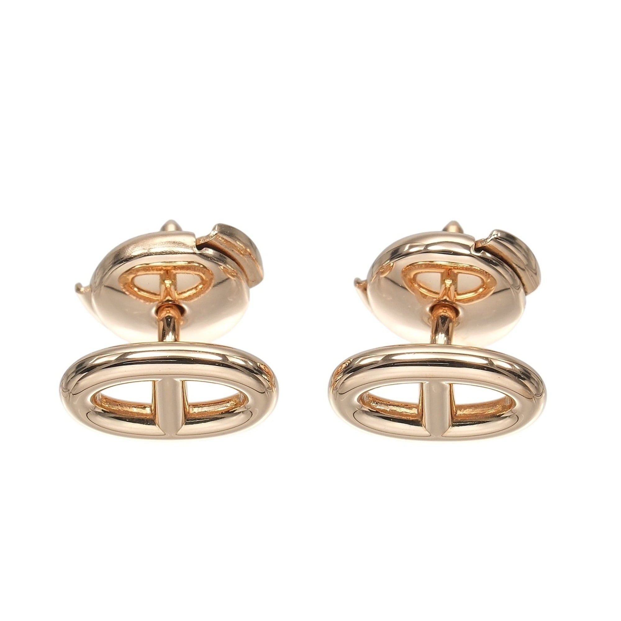 Hermes Hermes Chaine d'Ancre Earrings, 18K Pink Gold, Approx. 2.8g Size ONE SIZE - 1 Thumbnail