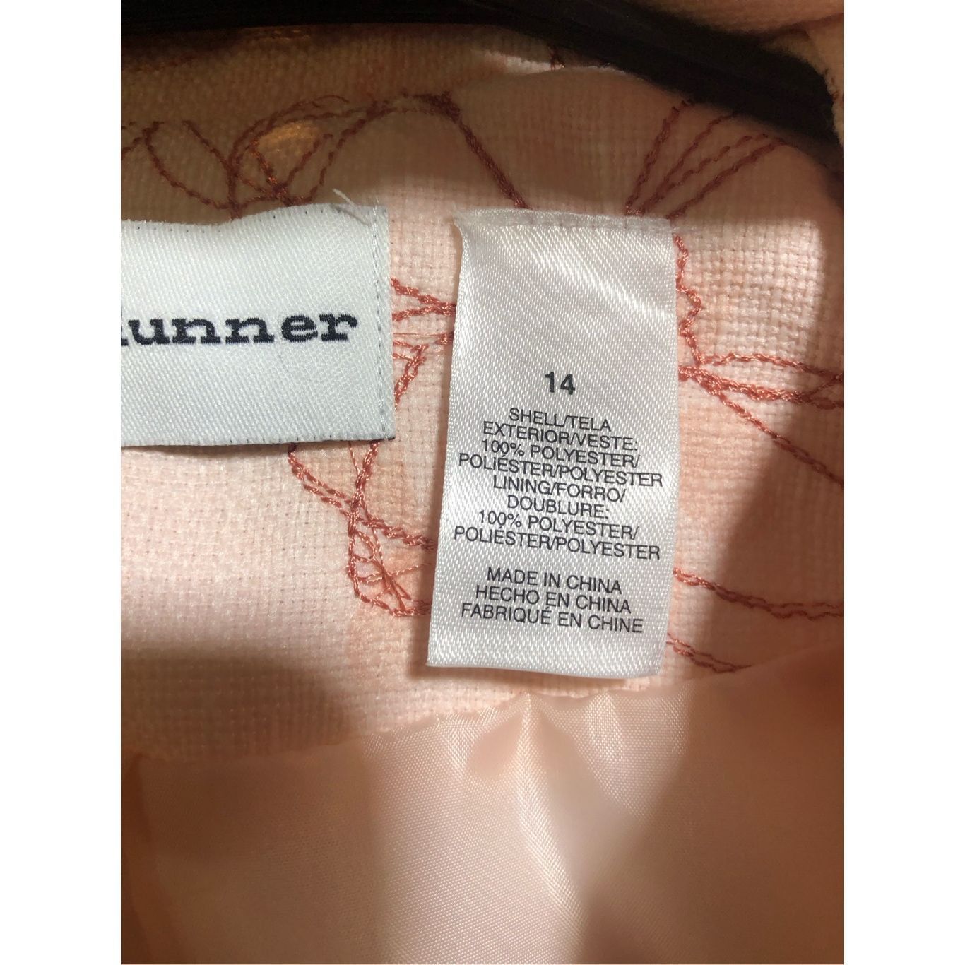 Other Alfred Dunner Women’s Pink Floral Pattern Suit Jacket Blazer Size XL / US 12-14 / IT 48-50 - 6 Thumbnail