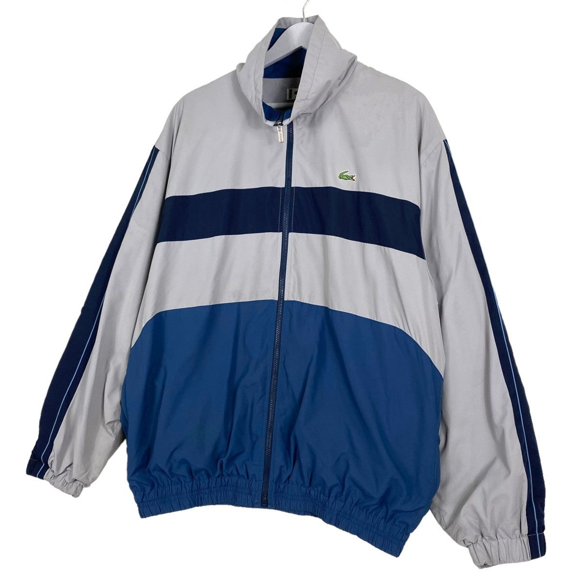Japanese Brand × Lacoste 💥LACOSTE BIG LOGO STRIPED SPORT WINDBREAKER JACKET Size US L / EU 52-54 / 3 - 2 Thumbnail