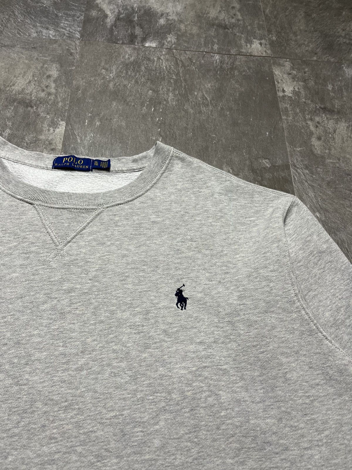 Polo Ralph Lauren Polo Ralph Lauren Gray Sweatshirt Crewneck Pony Logo Size XL Size US XL / EU 56 / 4 - 2 Thumbnail
