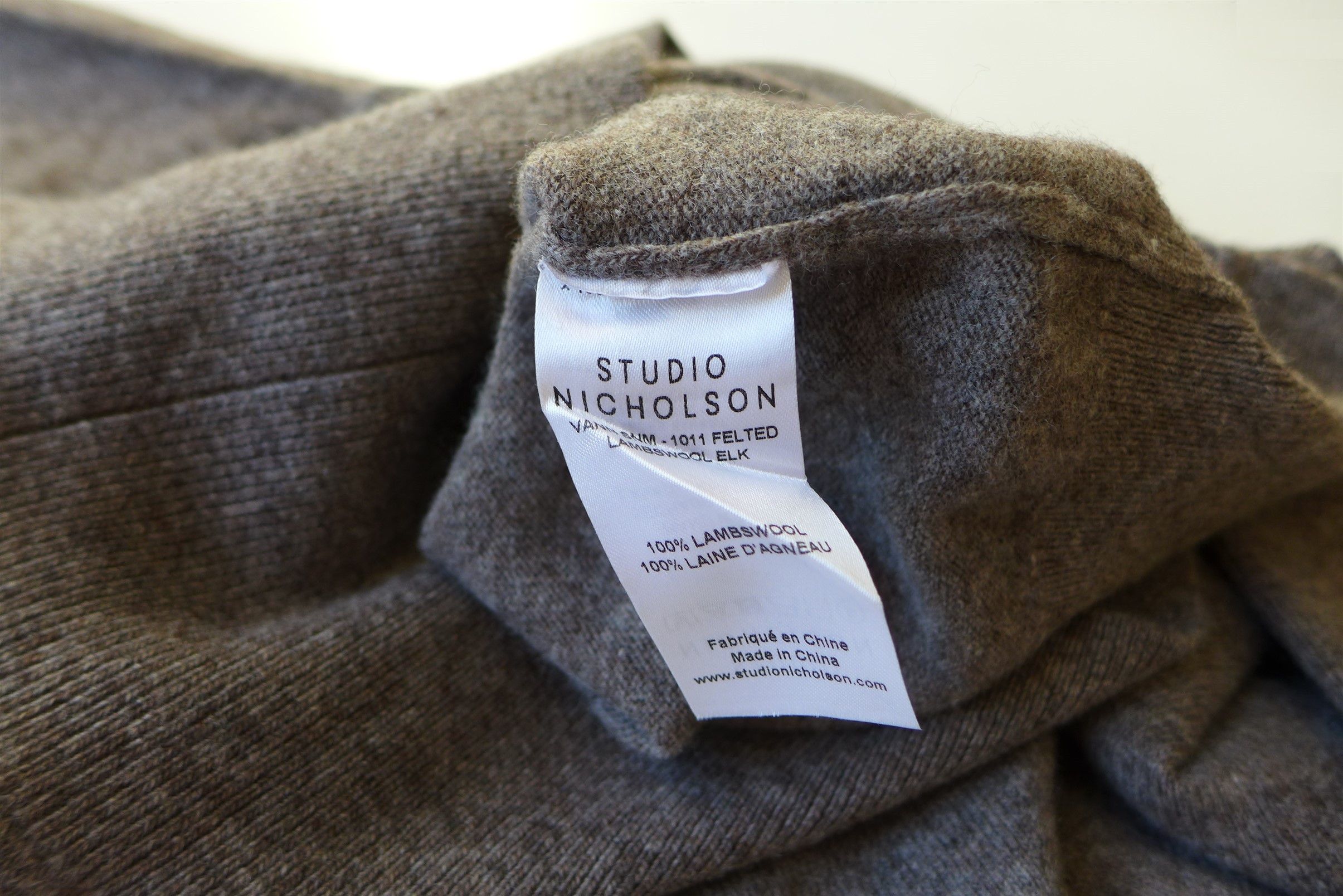 Studio Nicholson Studio Nicholson Fisherman Rib Sweater - Graphite Wool Size US S / EU 44-46 / 1 - 13 Thumbnail