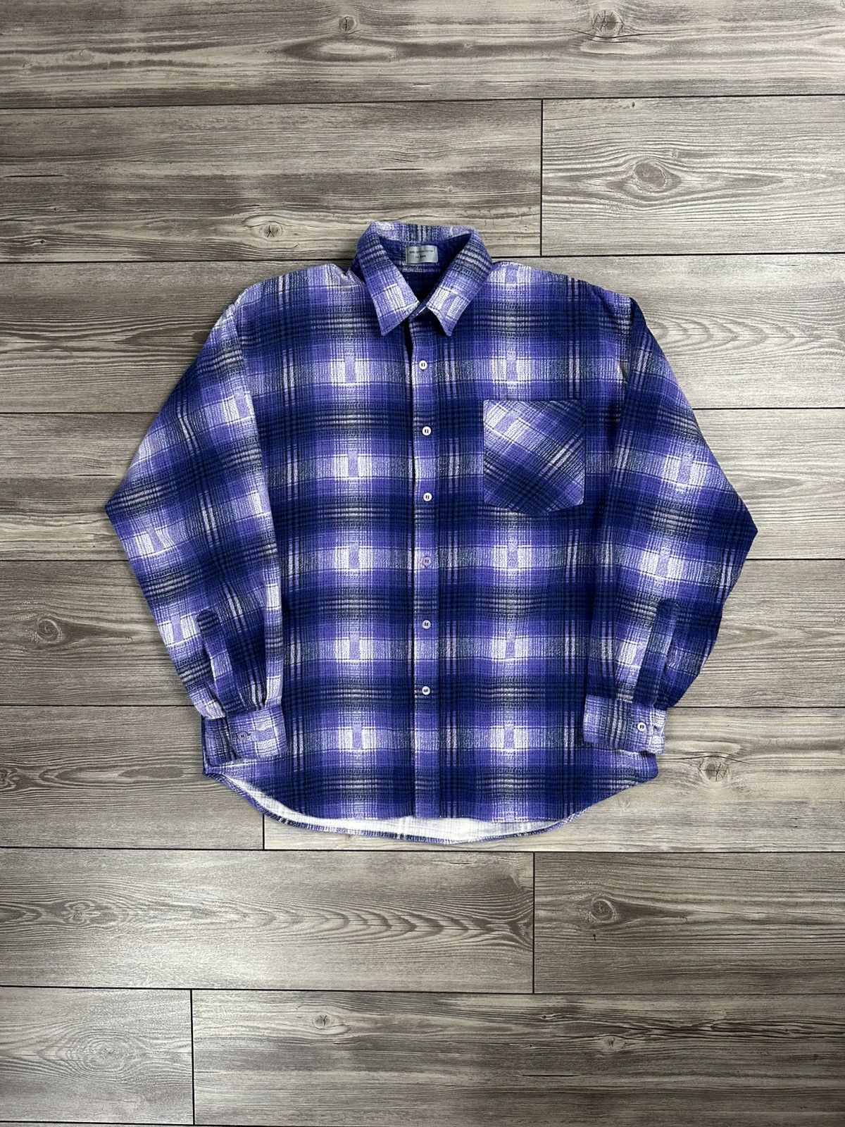 Other × Vintage Y2K Shadow Plaid Flannel Button Up Shirt Size US M / EU 48-50 / 2 - 1 Thumbnail