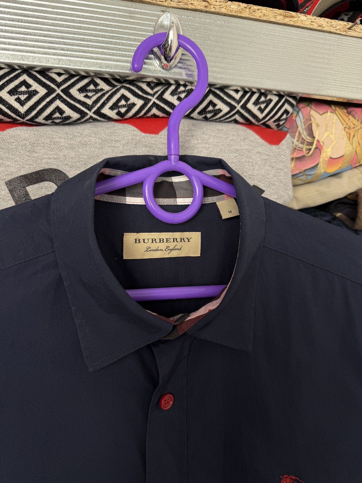 Burberry Vintage Burberry Shirt Red Nova Check Size US M / EU 48-50 / 2 - 11 Thumbnail
