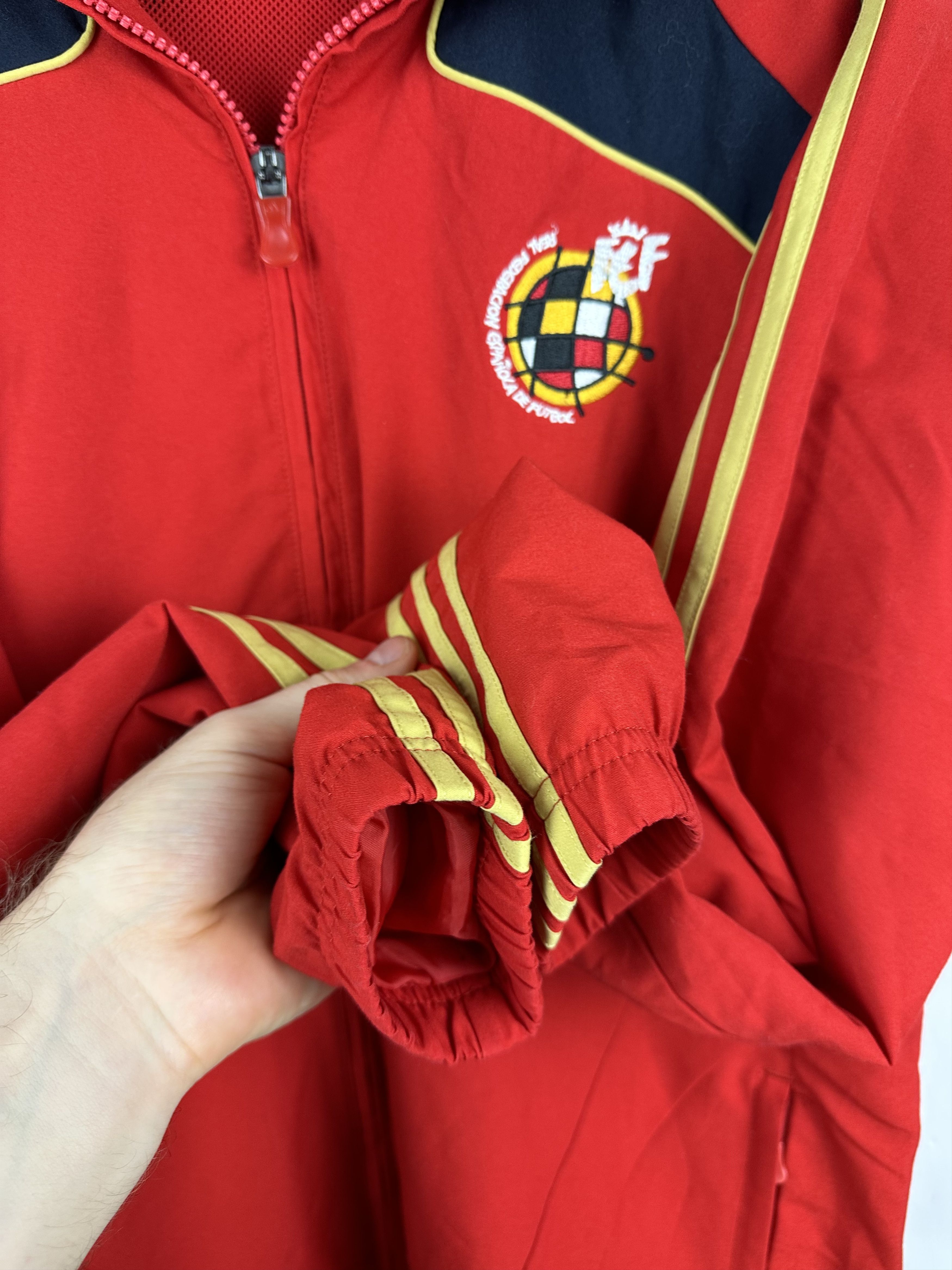 Adidas × Vintage Vintage Adidas Spain Football Jacket Soccer Track Top Rare Size US S / EU 44-46 / 1 - 9 Thumbnail