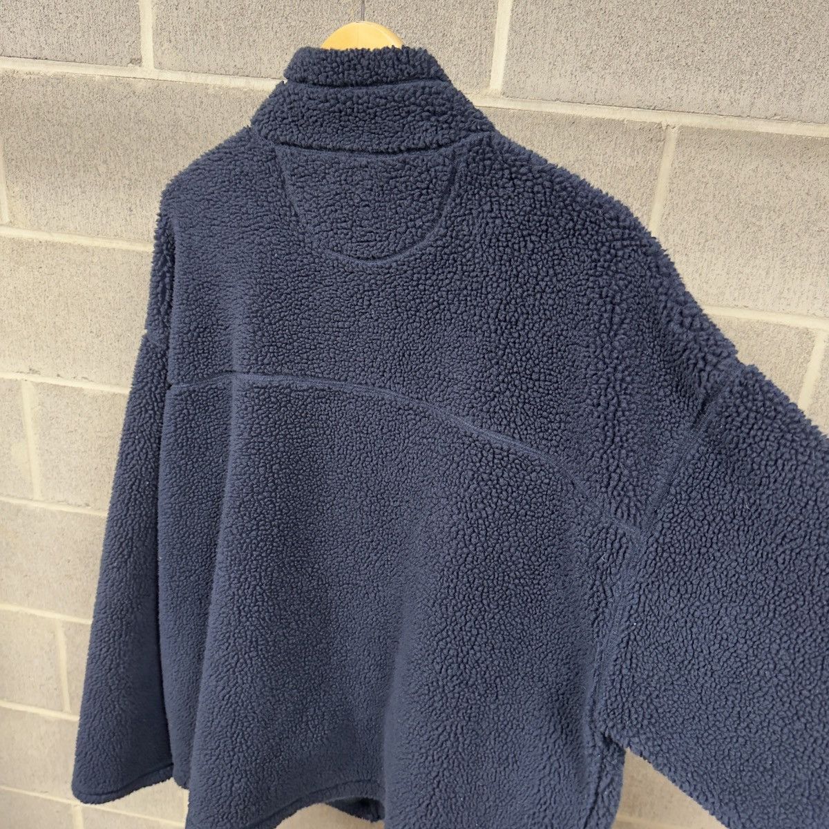 Gap Vintage Gap Navy Blue Zip Up Fleece Jacket Wide Boxy Size US XXL / EU 58 / 5 - 5 Thumbnail