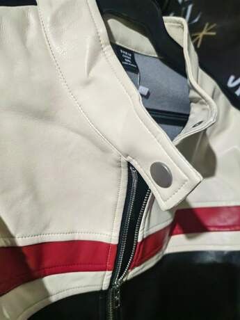 Other Women’s Cropped Racing Style Faux Leather Jacket Size S / US 4 / IT 40 - 4 Thumbnail