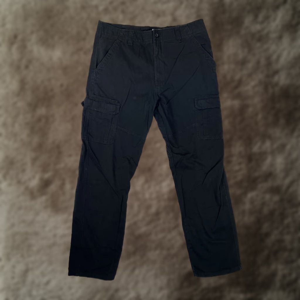 Wrangler Wrangler Cargo Pants Mens 38 Relaxed Fit Straight Leg Beige Cotton Spandex Canvas Pockets Vintage No Size US 38 / EU 54 - 1 Thumbnail