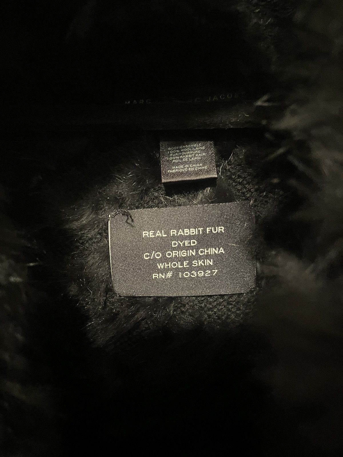 Marc Jacobs Black Marc Jacobs Rabbit Fur Size S / US 4 / IT 40 - 3 Thumbnail