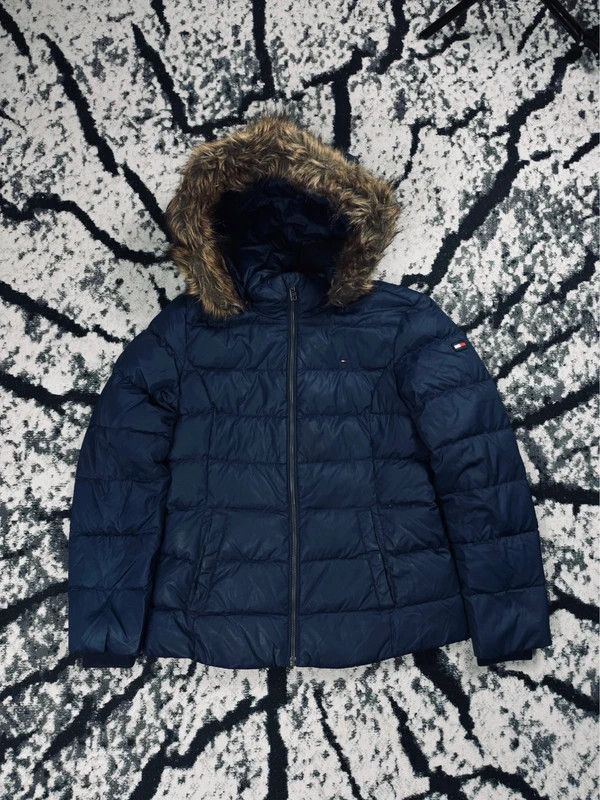 Tommy Hilfiger Tommy Hilfiger navy blue XS logo down jacket Size XS / US 0-2 / IT 36-38 - 1 Thumbnail