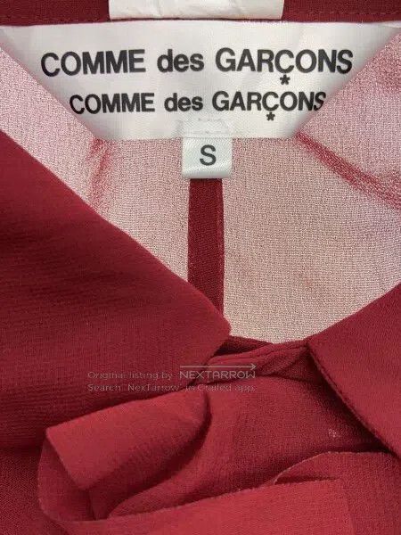 Comme des Garcons Comme Des Garcons Retro red sliced perspective shirt top Size S / US 4 / IT 40 - 3 Thumbnail