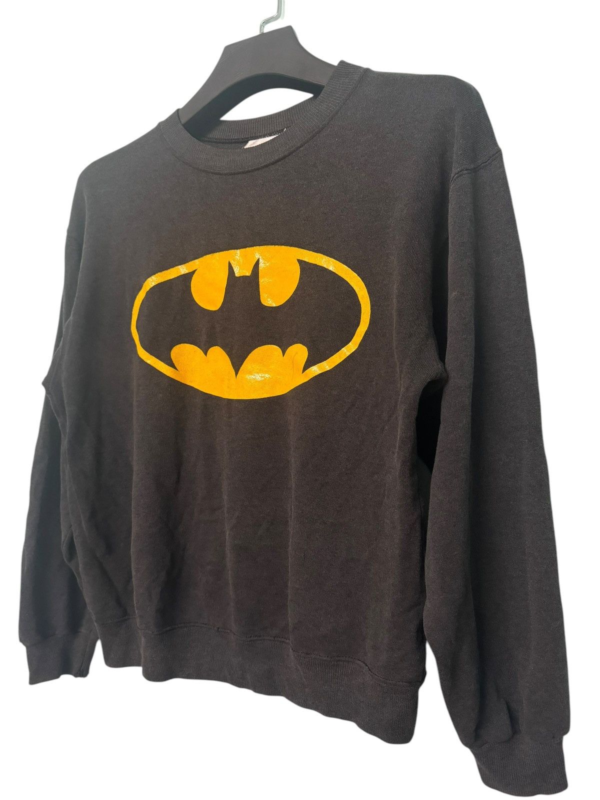 DC Comics 💥VINTAGE 80s BATMAN BIG LOGO HANES TAG Size US M / EU 48-50 / 2 - 3 Thumbnail