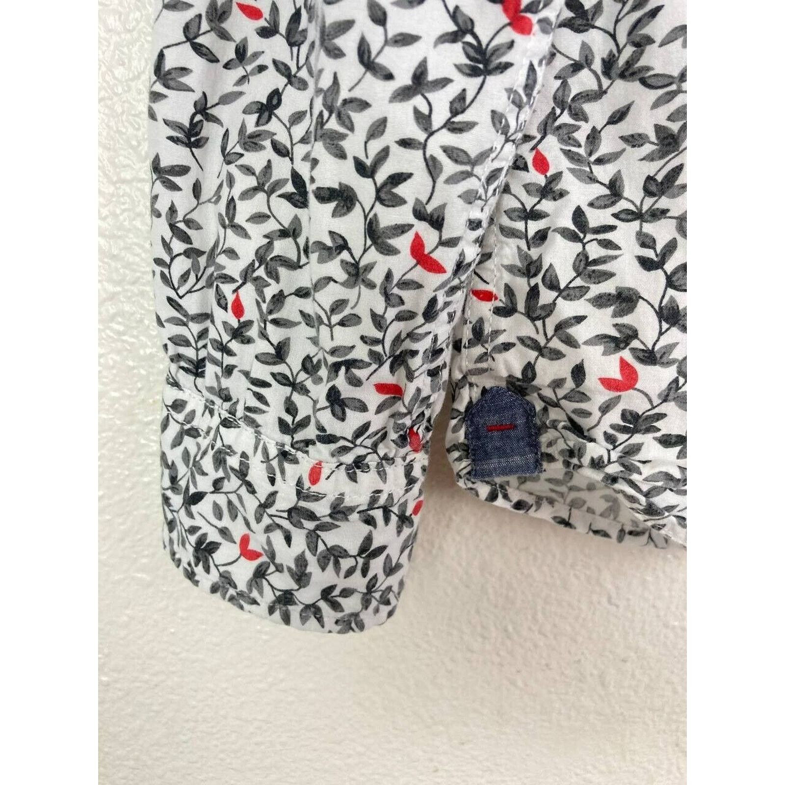 MBX Long Sleeve Button Down Shirt Mens Small Floral Leaf Print Size US S / EU 44-46 / 1 - 6 Thumbnail