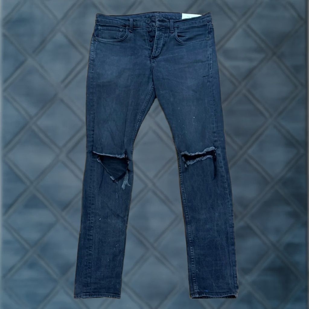 Rag & Bone Rag & Bone Jeans Mens Size 32 Black Denim USA 32 X 34 Extra Slim Fit Size US 32 / EU 48 - 1 Thumbnail