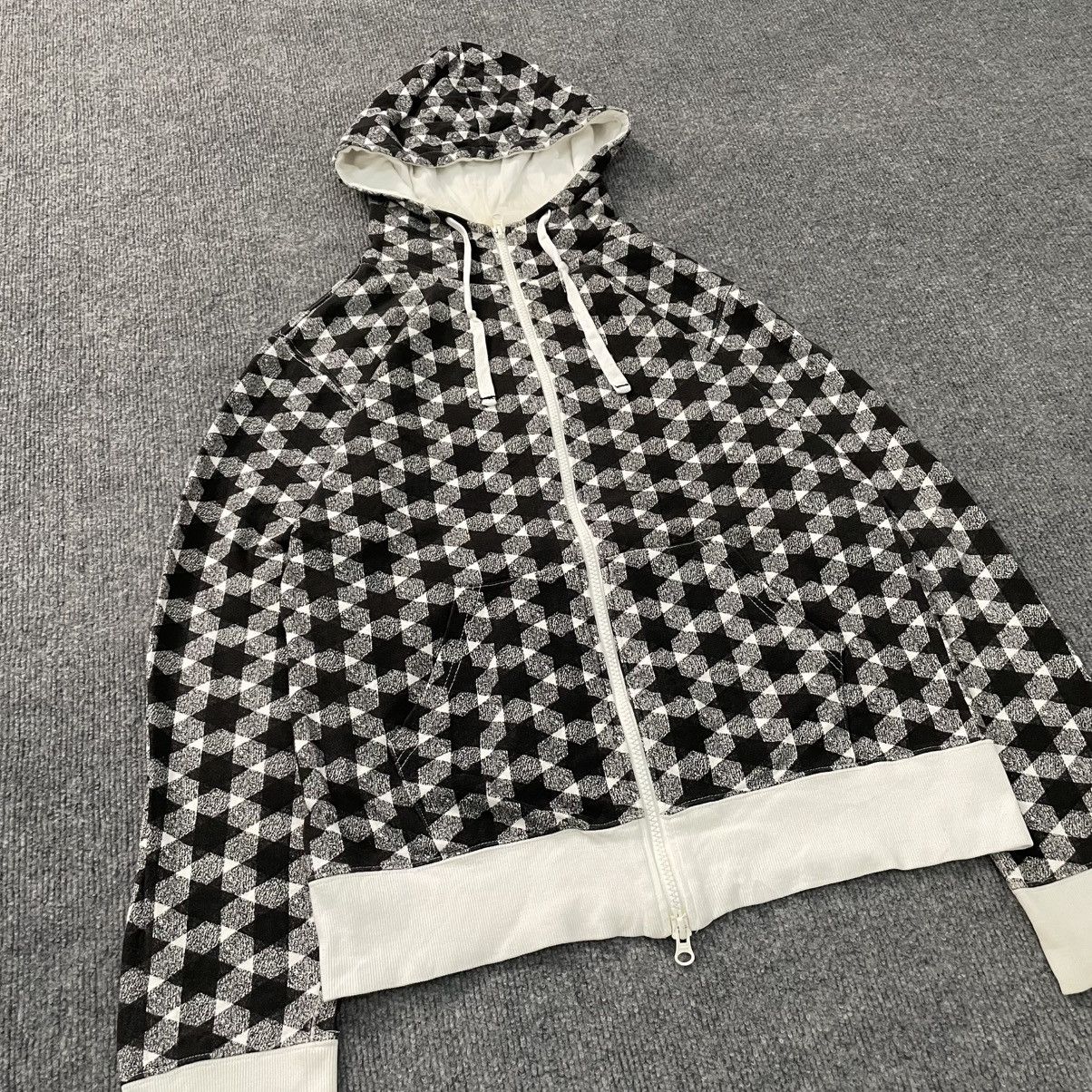 Beams Plus Japanese Beams Geometric Pattern Zip Hoodie Size US M / EU 48-50 / 2 - 2 Thumbnail