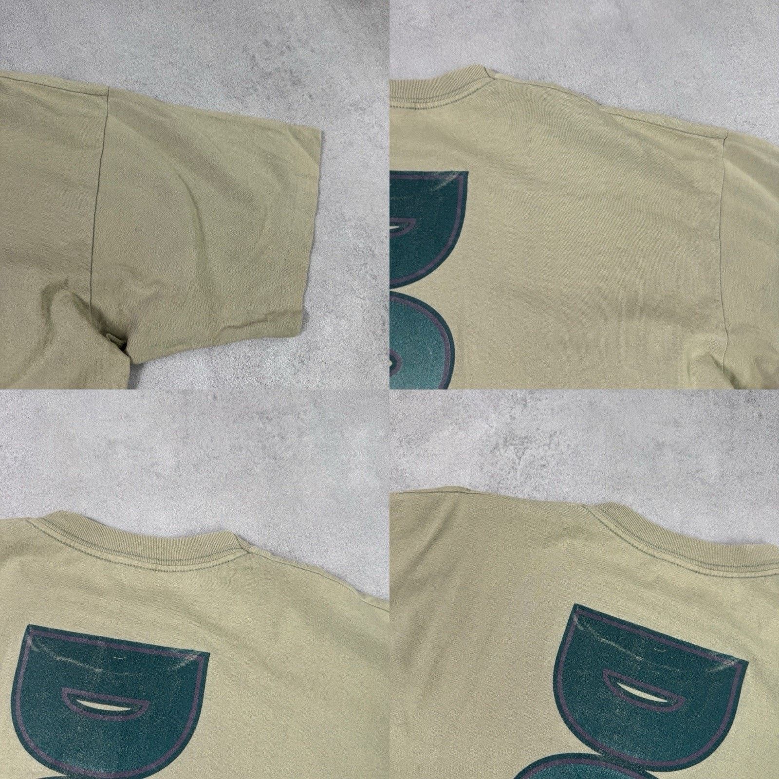 Nike Nike Vintage Big Logo T Shirt Beige Men Size US XL / EU 56 / 4 - 23 Thumbnail