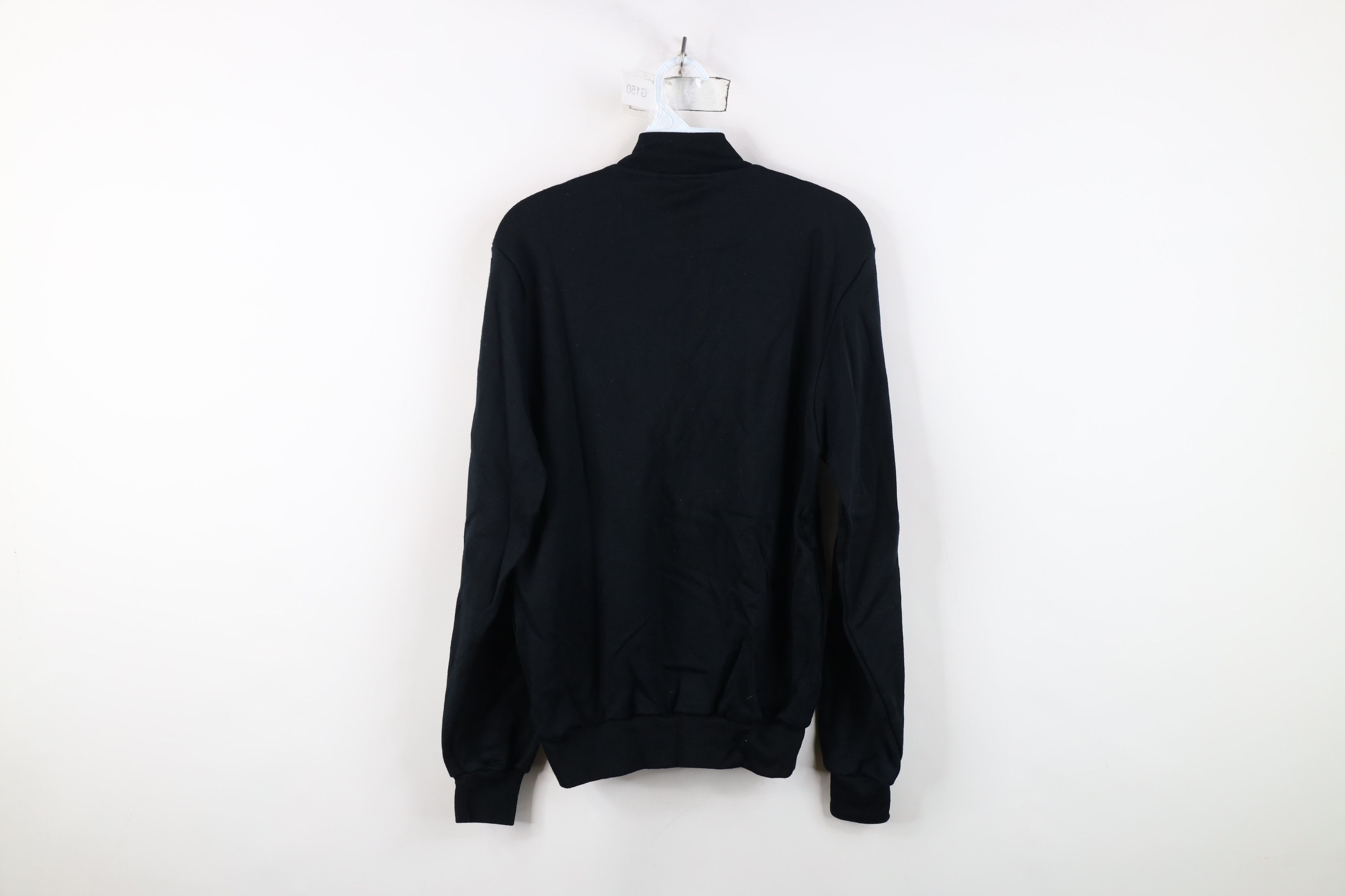 Vintage Deadstock Vintage 90s Streetwear Side Zip Sweatshirt Black Size US L / EU 52-54 / 3 - 11 Thumbnail