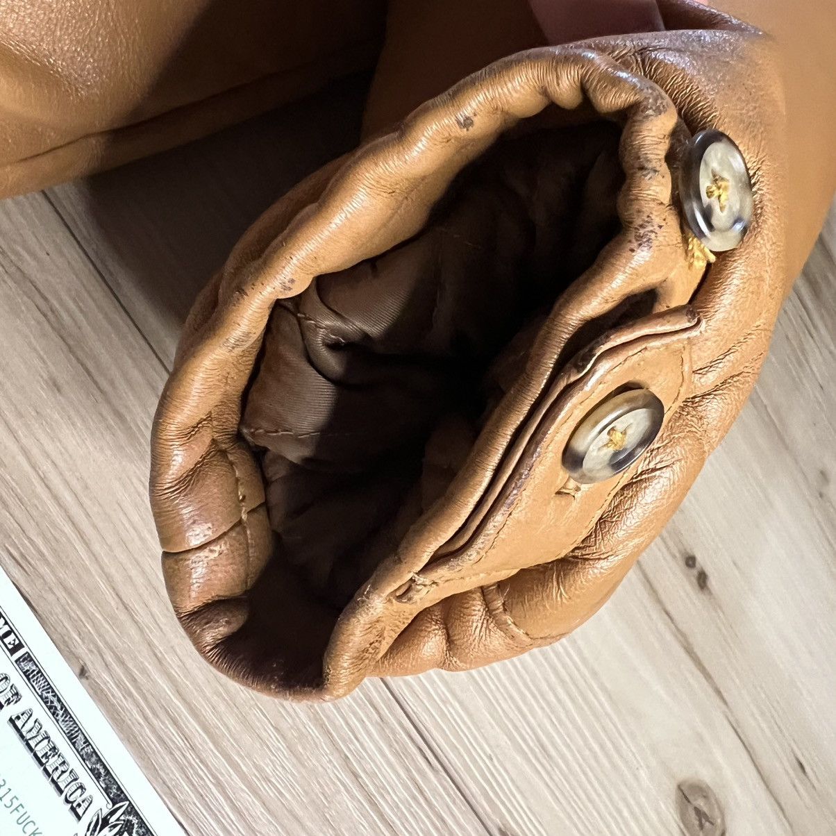 Supreme Supreme FW15 Tan Leather Down Puffer Jacket Fur Trim Size US L / EU 52-54 / 3 - 19 Thumbnail