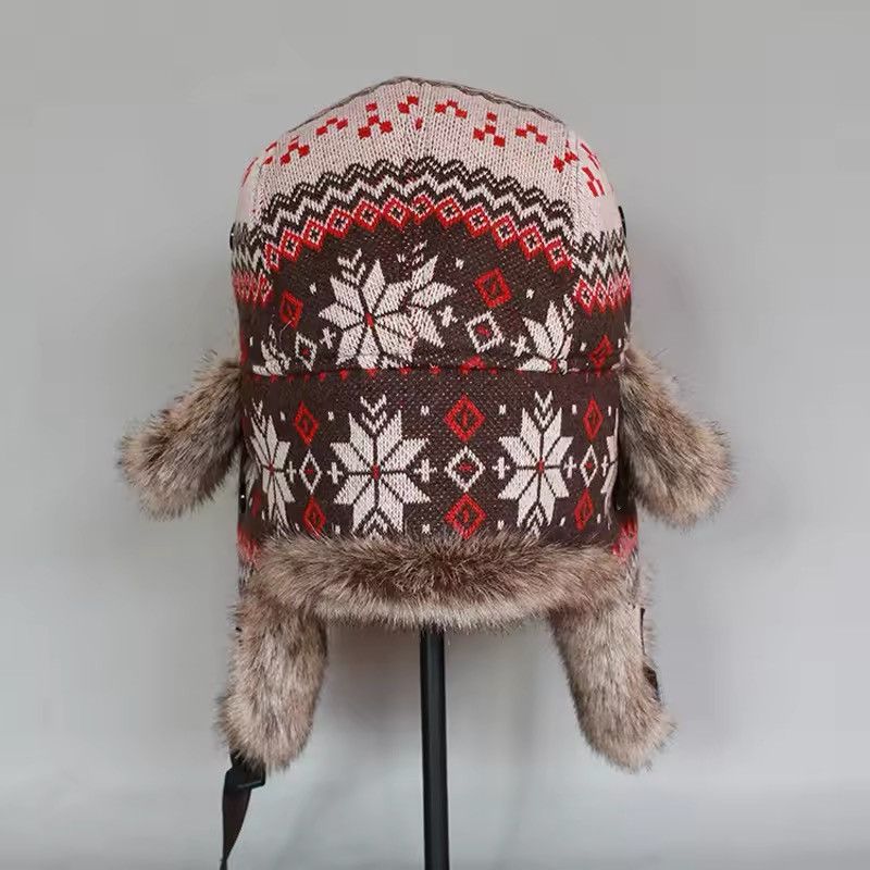 Japanese Brand Faux Fur Trapper Earflap Bomber Hat Size ONE SIZE - 4 Thumbnail
