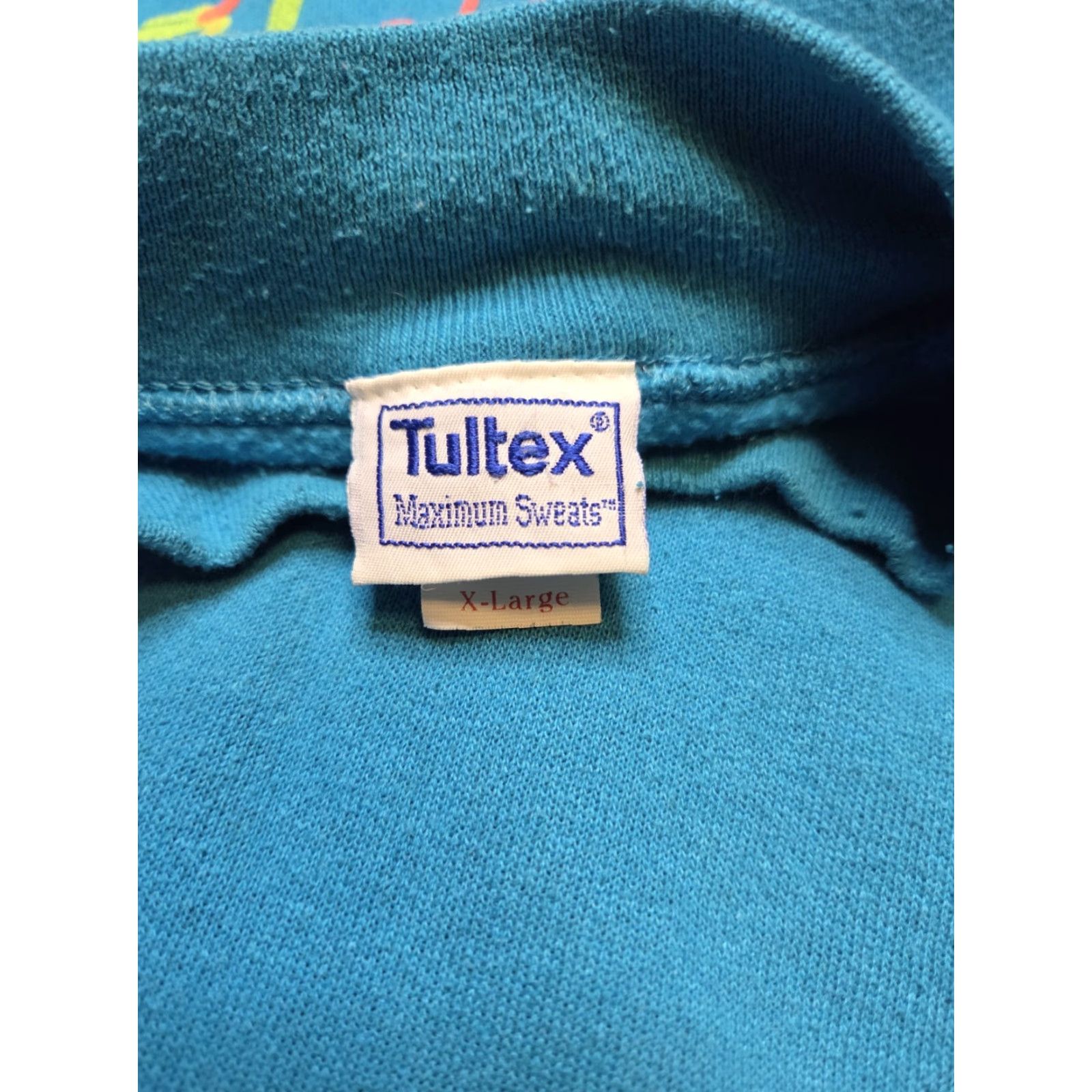 Tultex VINTAGE Tultex Sweatshirt Mens L Teal 80s California Beach Co. Ski Graphic Pullover Shirt Size US L / EU 52-54 / 3 - 3 Thumbnail