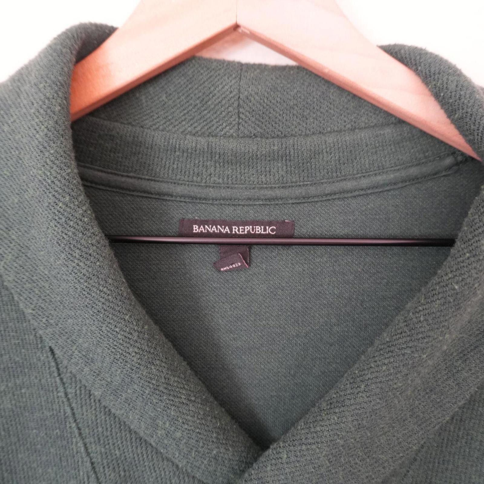 Banana Republic Banana Republic Sweater Men's L Dark Green Shawl Collar Size US L / EU 52-54 / 3 - 3 Thumbnail