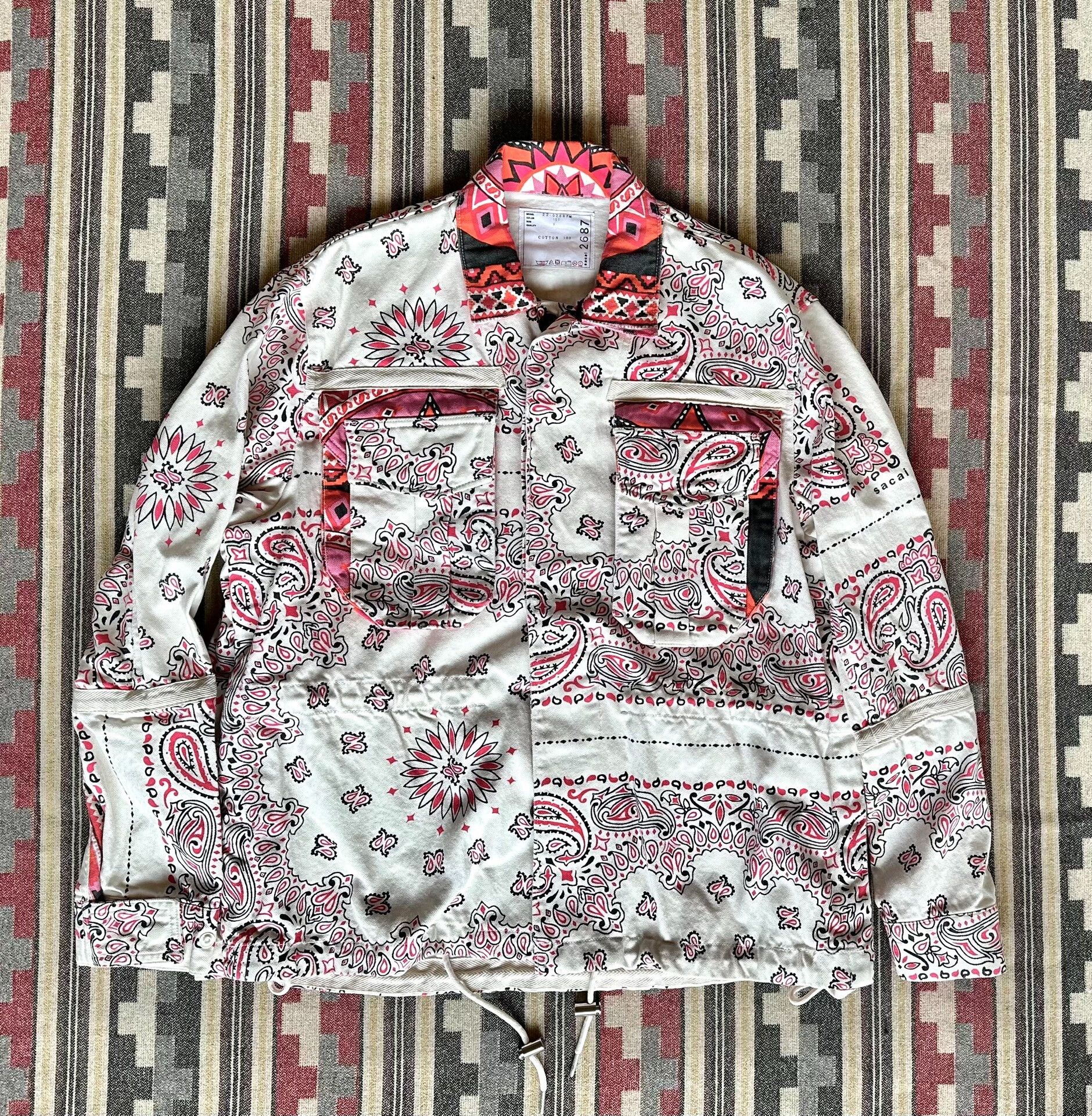 Sacai Sacai Bandana Print Blouson Jacket Size US M / EU 48-50 / 2 - 1 Thumbnail
