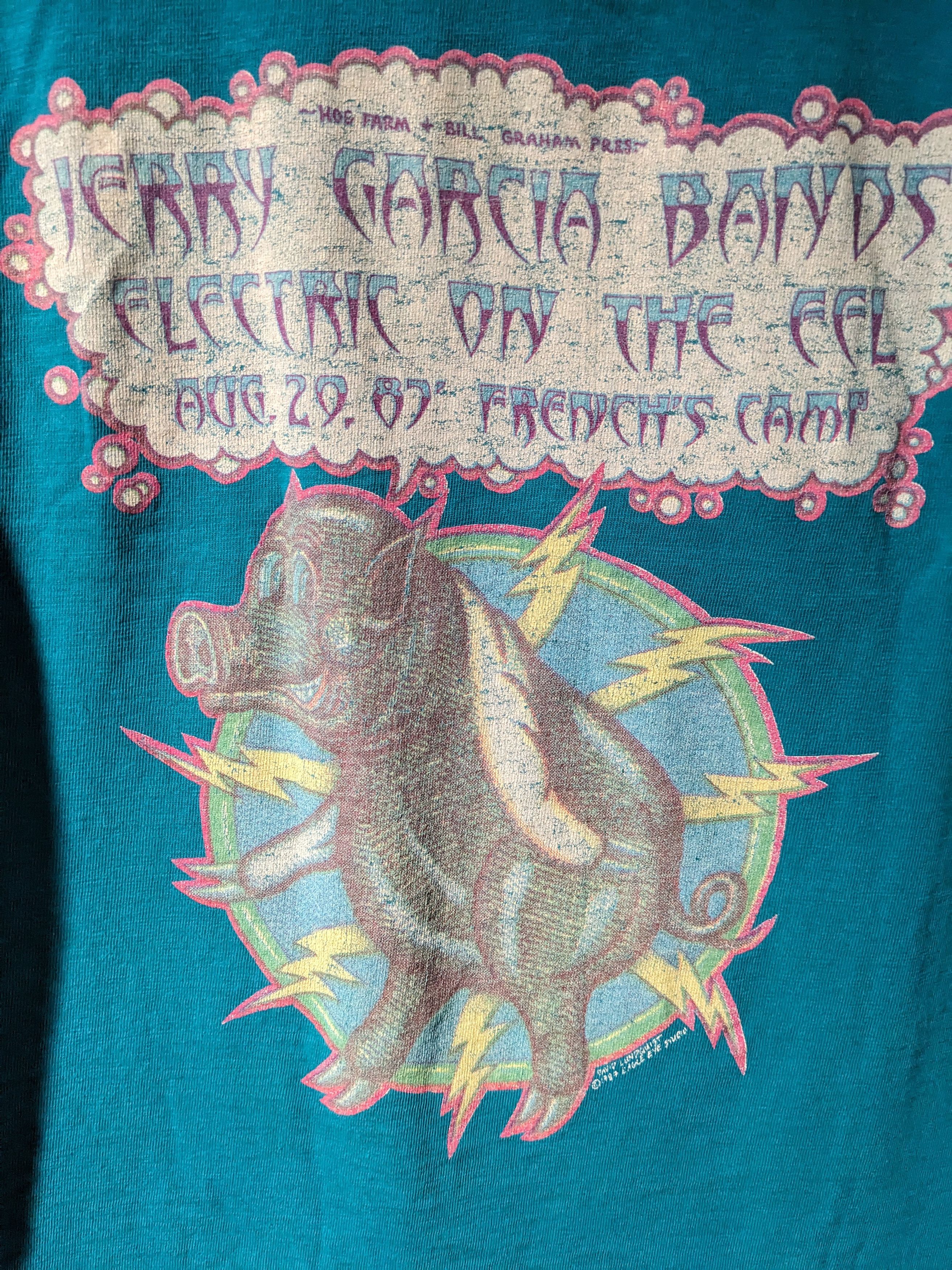 Grateful Dead × Vintage Vintage 1987 Jerry Garcia Band Grateful Dead Large T-Shirt Size US L / EU 52-54 / 3 - 8 Thumbnail