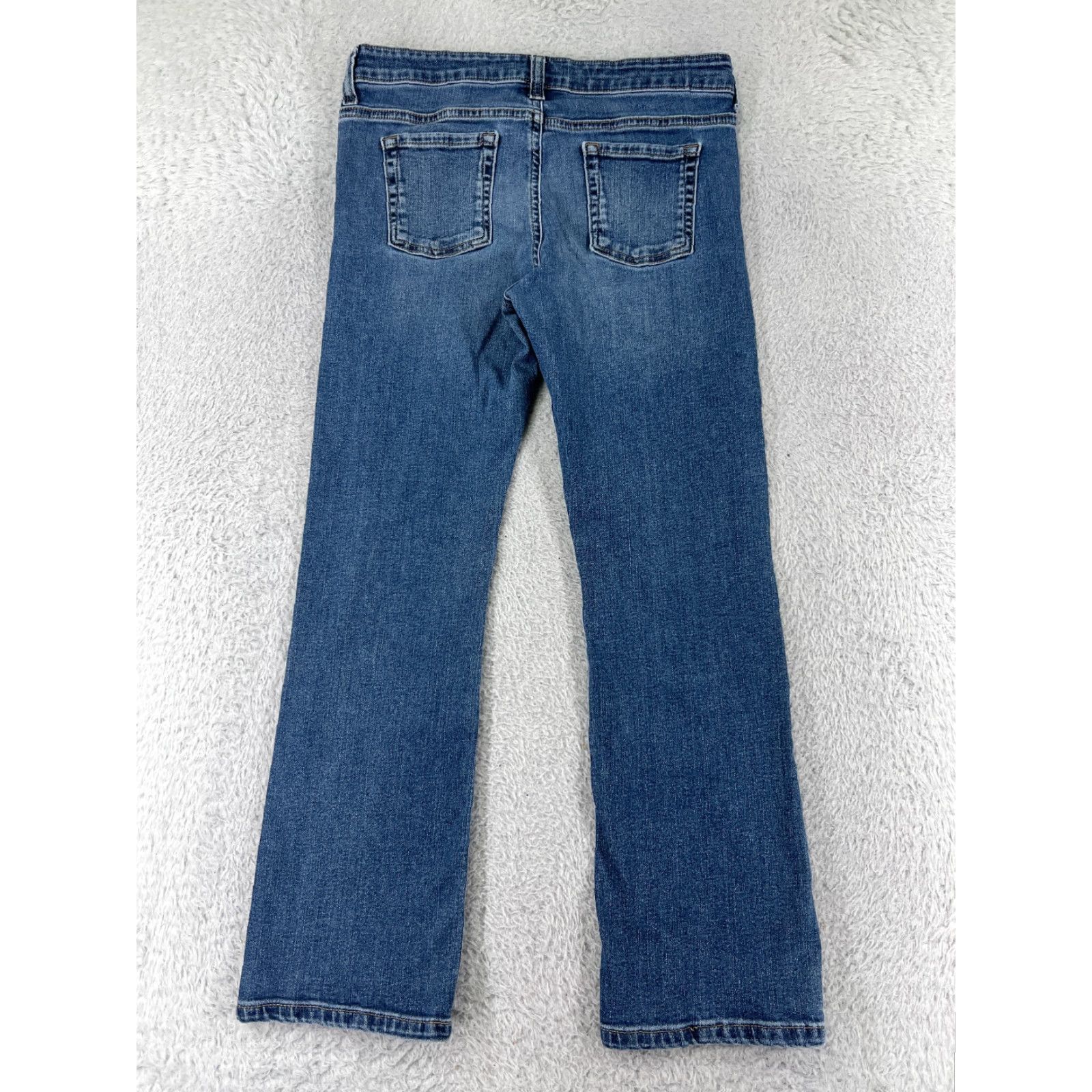 Essentials Amazon Essentials Jeans Women 12 Blue Denim Bootcut Low Rise Cotton 5-Pocket Regular Size 34" / US 12 / IT 48 - 2 Thumbnail