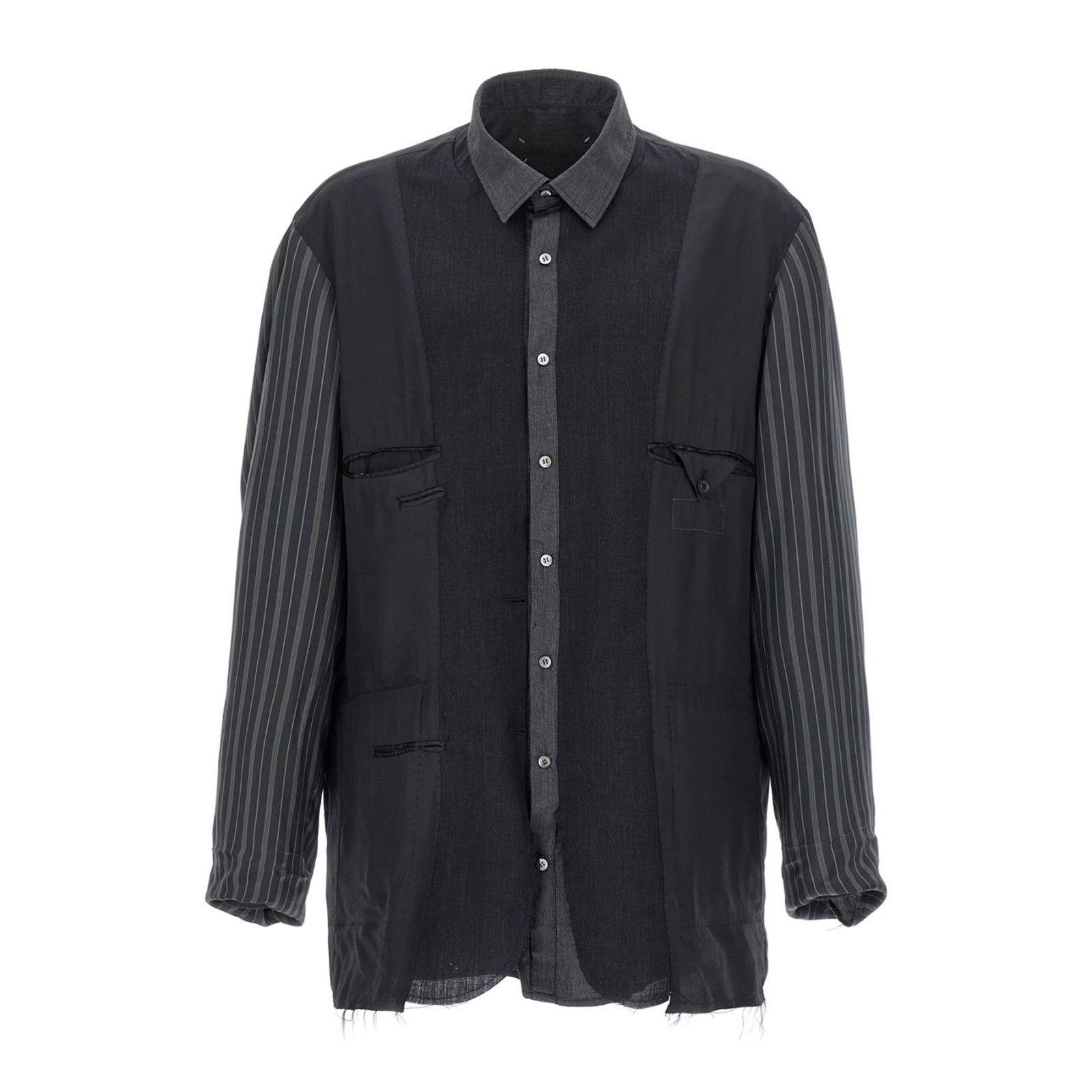 Maison Margiela MAISON MARGIELA Patchwork Gray Wool Reversible Jacket New & Size US M / EU 48-50 / 2 - 1 Thumbnail