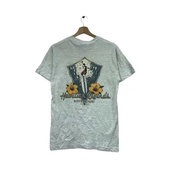 Vintage Vtg 90’ HAWAIIAN LEGENDS North Shore Surfing Tee Shirt Size US S / EU 44-46 / 1 - 1 Thumbnail